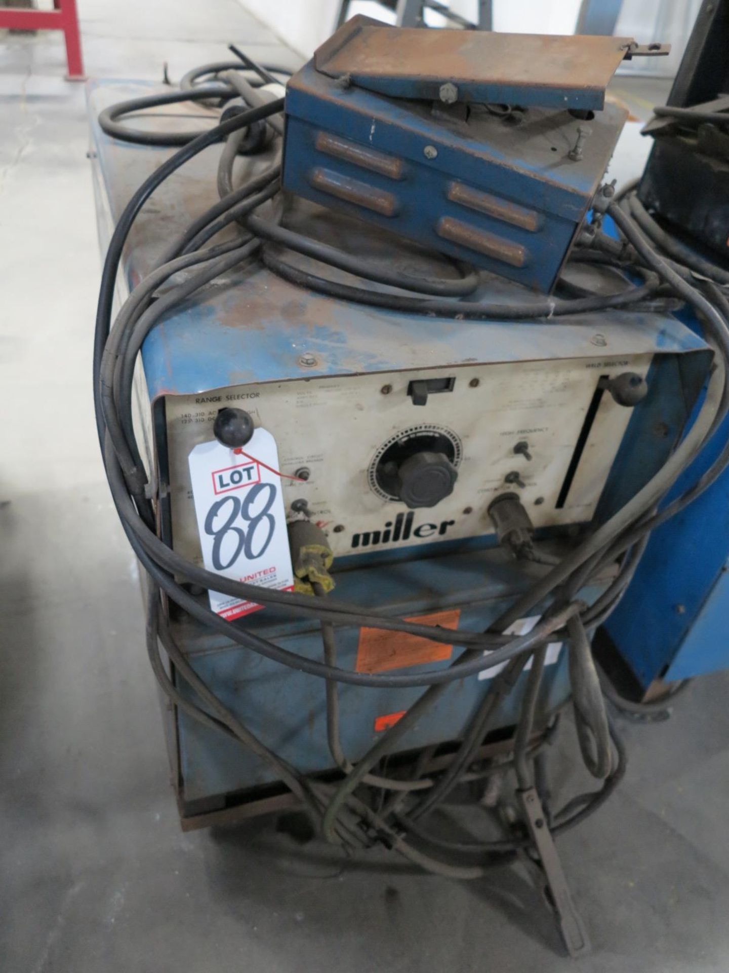 MILLER DIALARC HF TIG WELDER, S/N HF845659