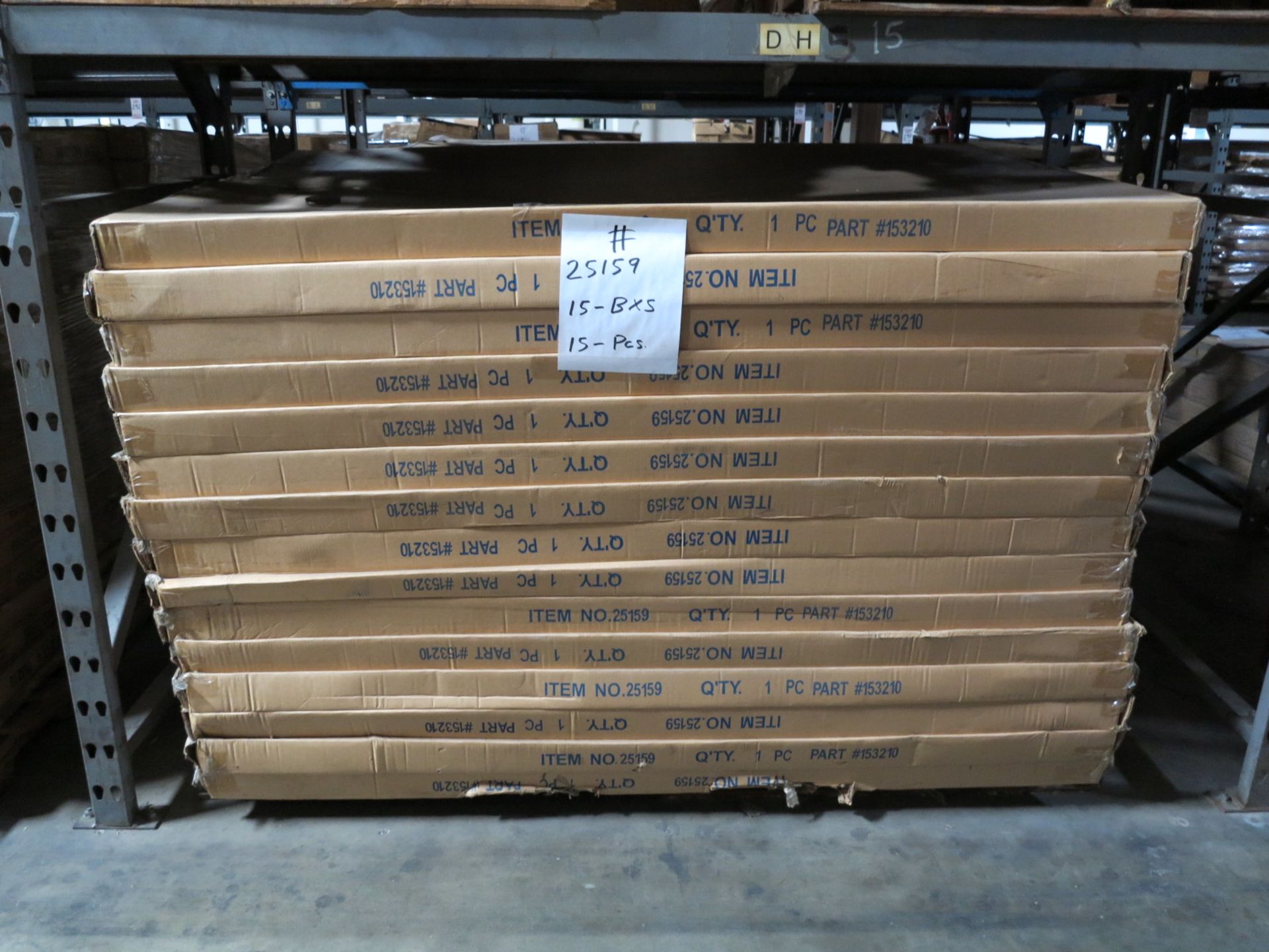 LOT - CONTENTS OF (2) SECTIONS OF PALLET RACK TO INCLUDE: ITEM # 26196, QTR. CIRCLE ARM CLAMP ON ( - Image 3 of 7