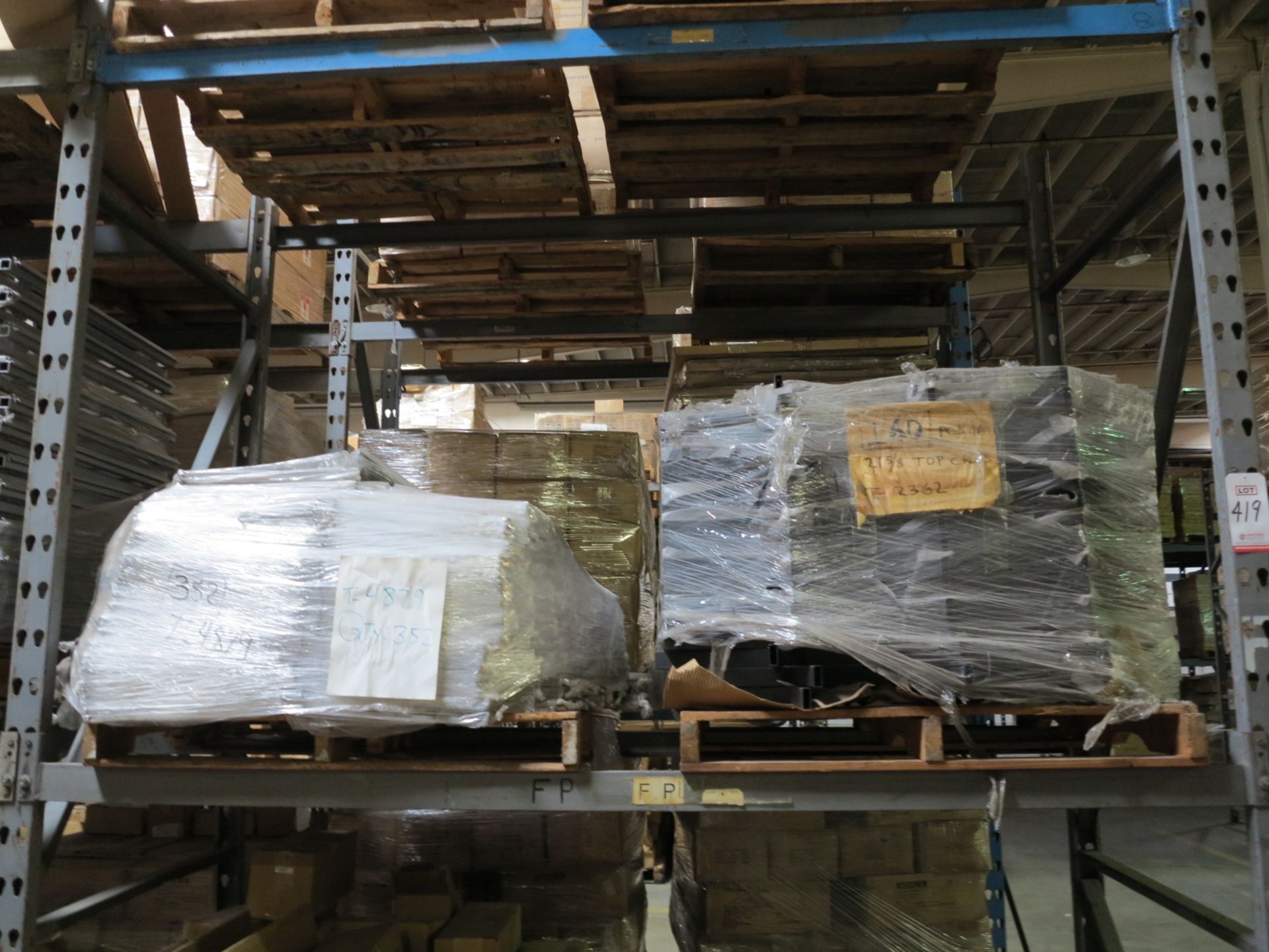 LOT - CONTENTS OF (3) SECTIONS OF PALLET RACK TO INCLUDE: ITEM # 98166, 3 TIER STAND (C213), - Image 11 of 12