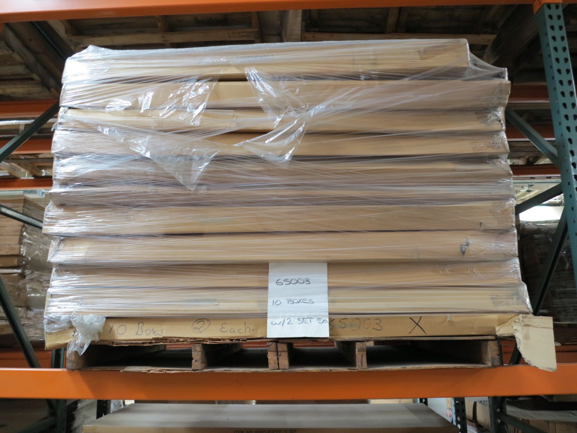 LOT - CONTENTS OF (2) SECTIONS OF PALLET RACK TO INCLUDE: ITEM # 50635, 5' STARTER SET 72" HIGH F - Bild 7 aus 8
