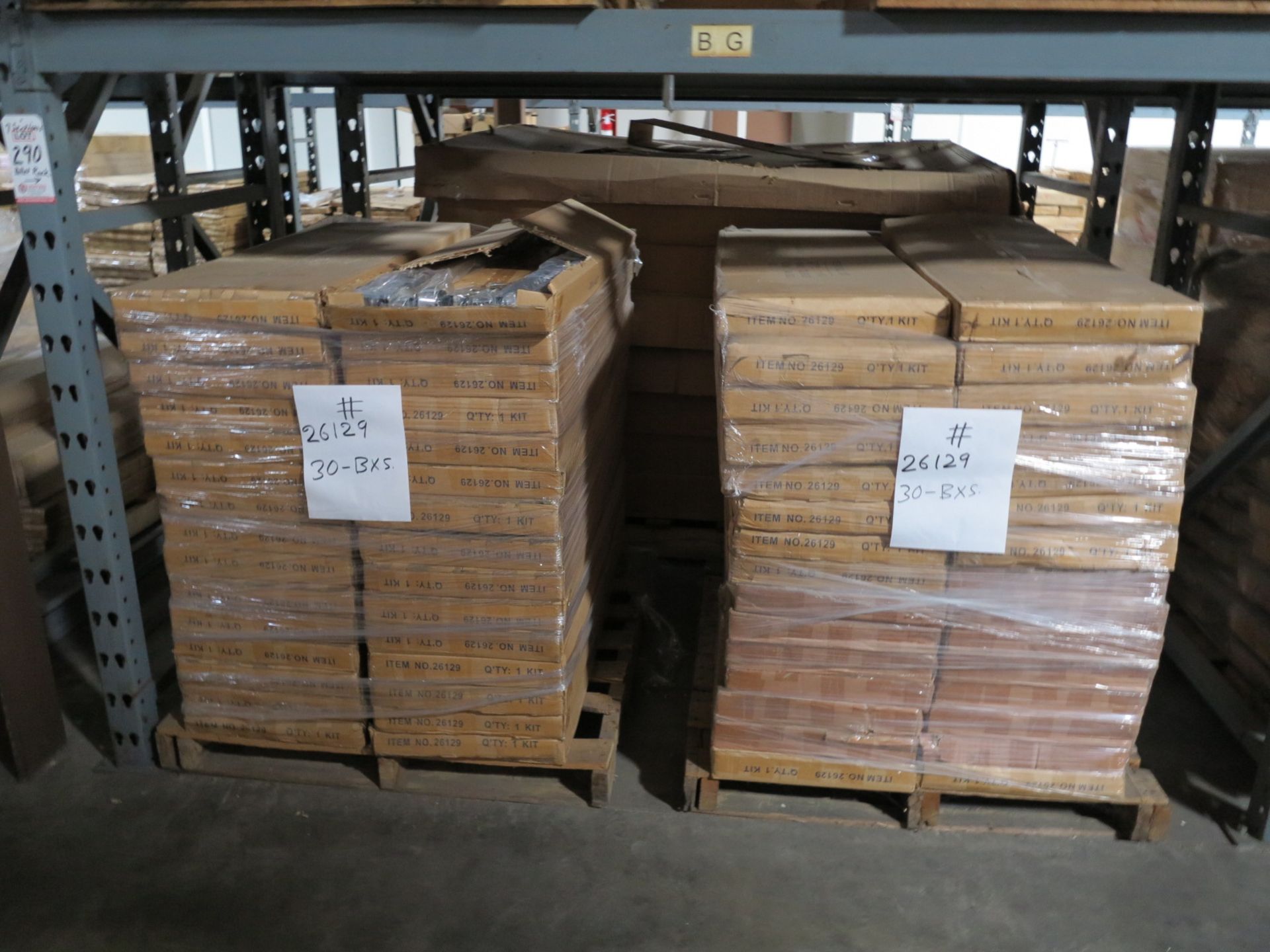 LOT - CONTENTS OF (3) SECTIONS OF PALLET RACK TO INCLUDE: ITEM # 10126, 2 WAY W (2) 16" STR. ARMS, - Bild 10 aus 12