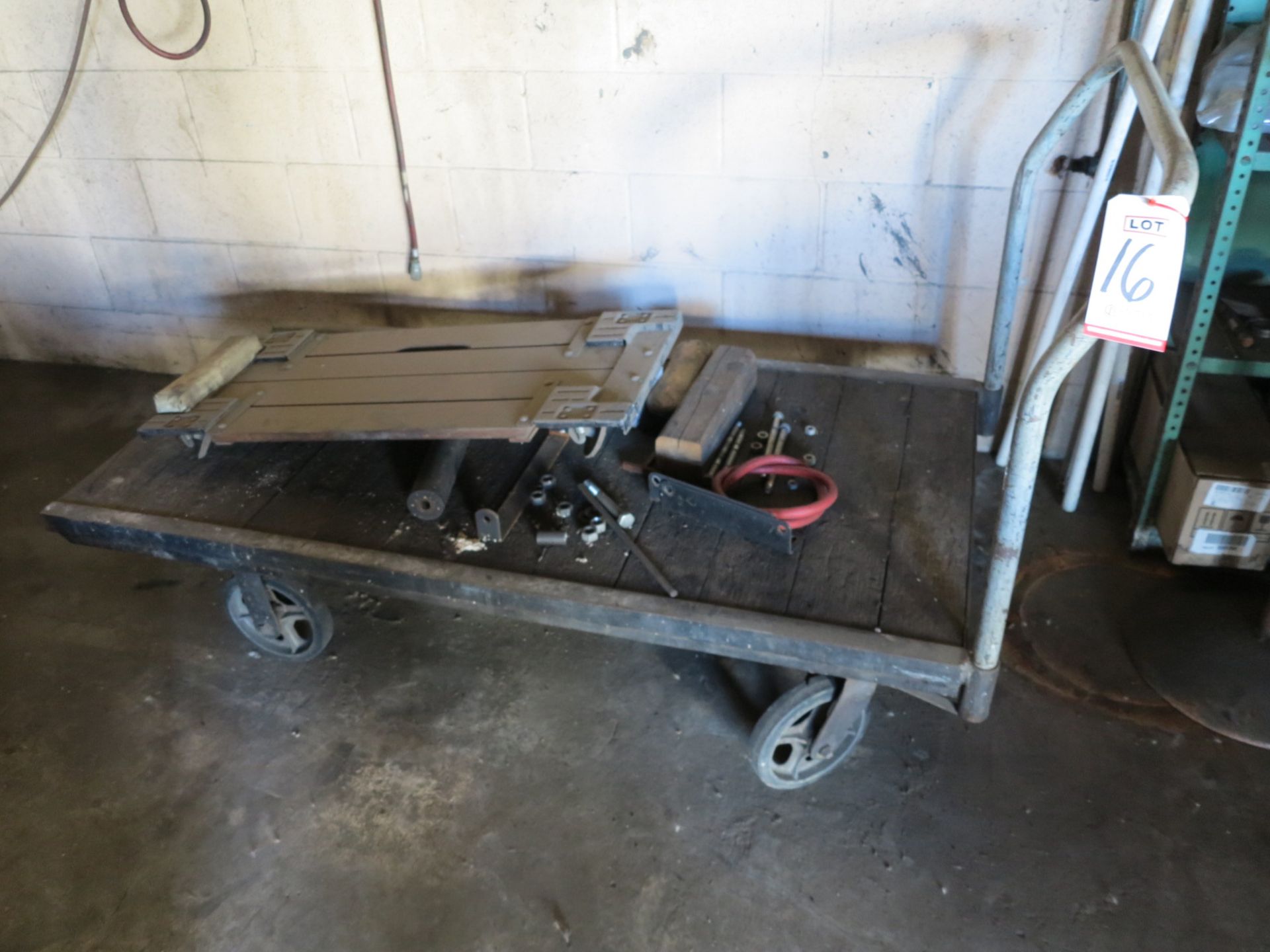 LOT - 5' X 30" FLAT CART AND MECHANICS CREEPER