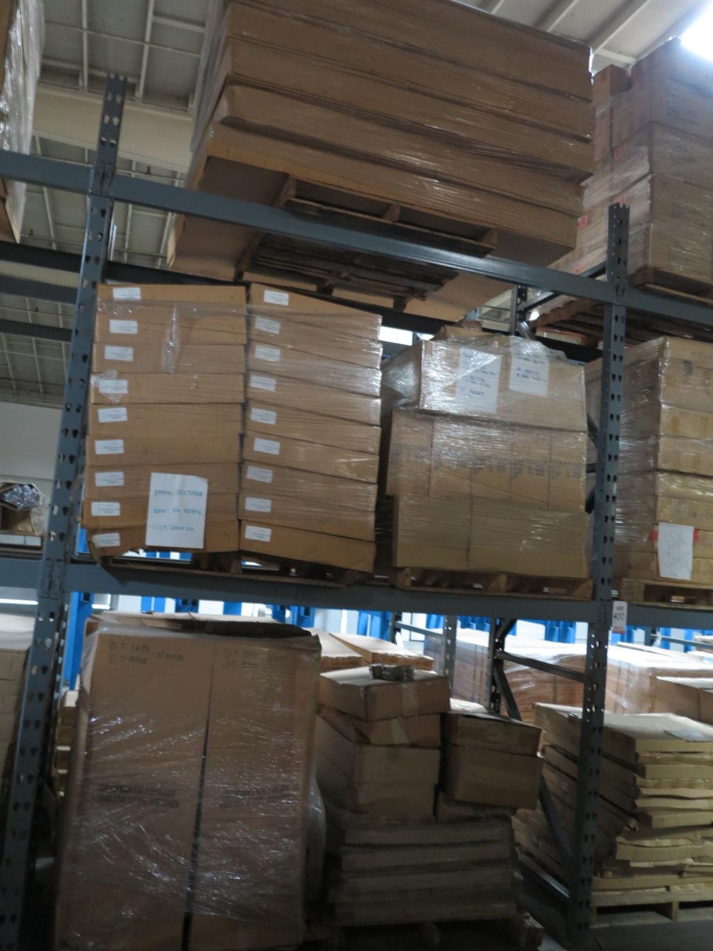 LOT - CONTENTS OF (2) SECTIONS OF PALLET RACK TO INCLUDE: ITEM # 26129, 2 WAY COSTUMER W CASTERS ( - Image 2 of 8