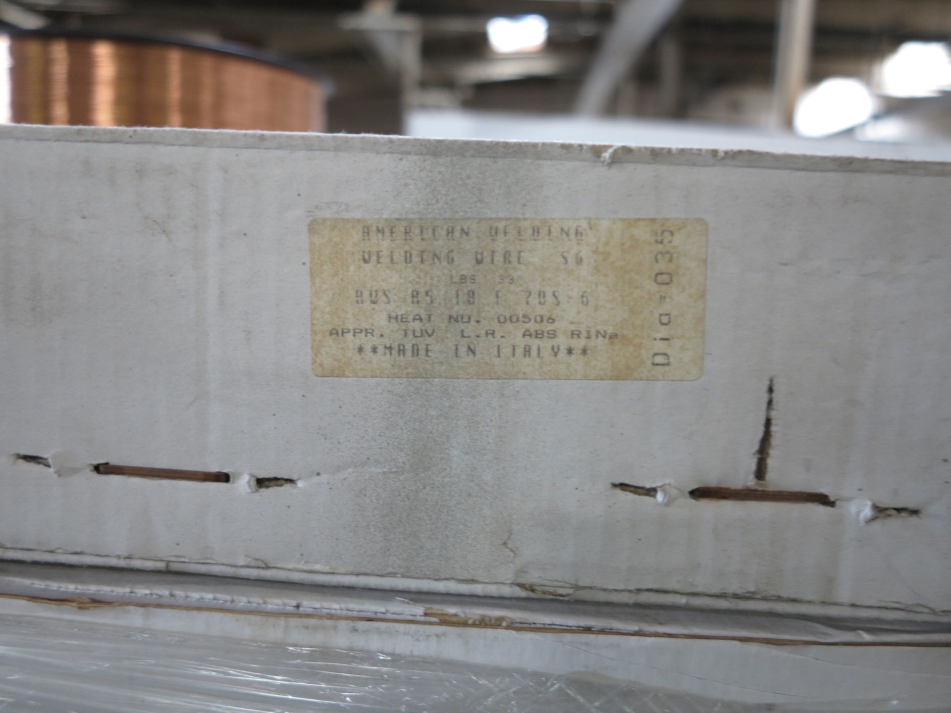 LOT - PALLET OF AMERICAN WELDING WIRE, S6, DIA. .035", 81 BOXES - Image 2 of 2