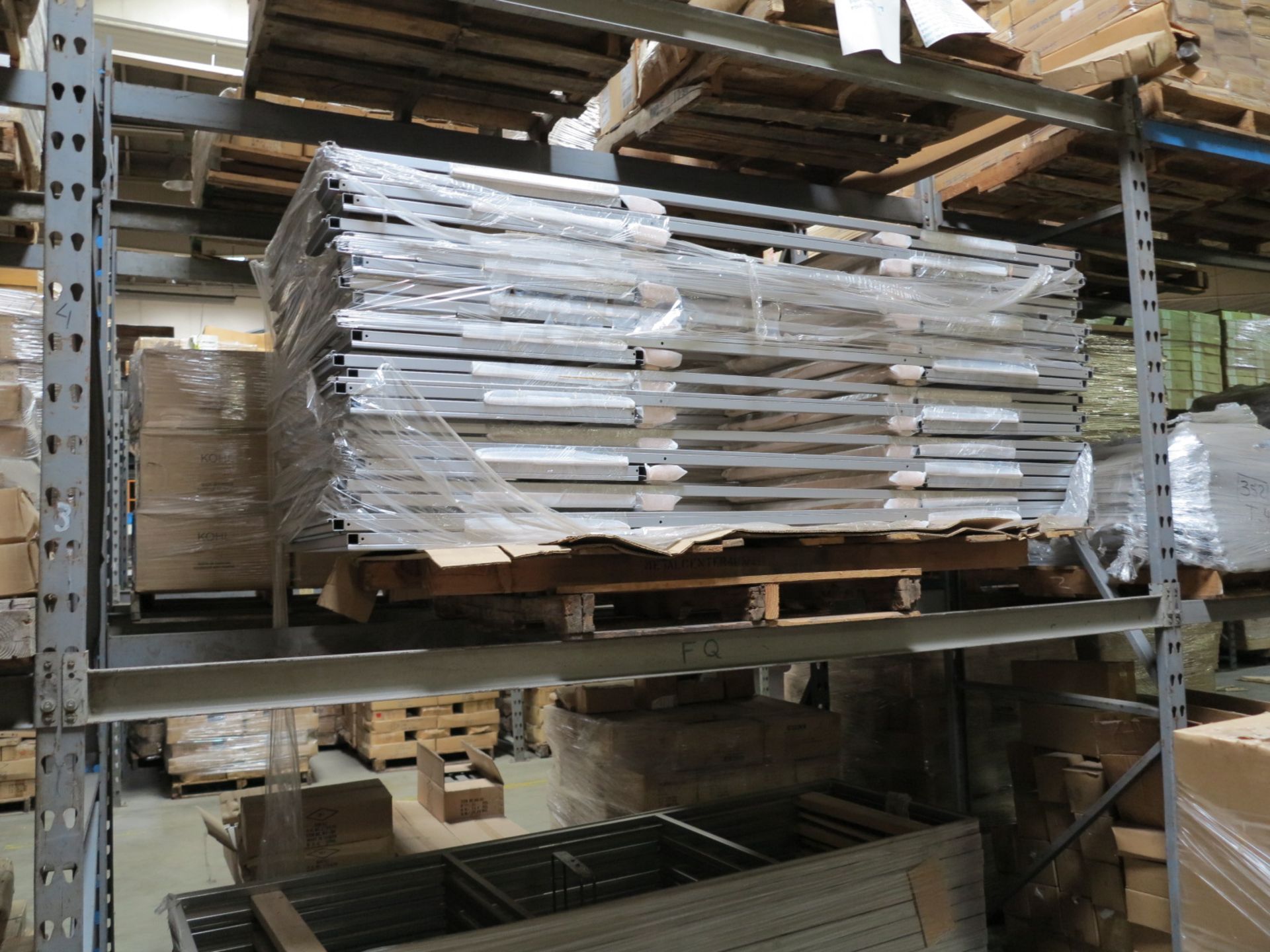 LOT - CONTENTS OF (3) SECTIONS OF PALLET RACK TO INCLUDE: ITEM # 98166, 3 TIER STAND (C213), - Image 7 of 12