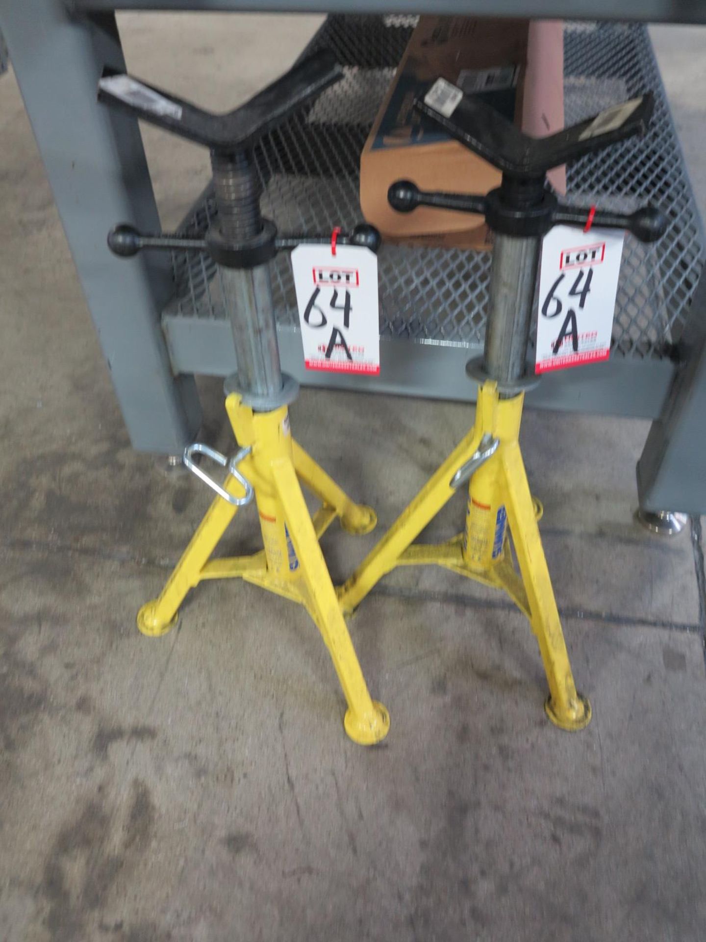 LOT - (2) SUMNER JACK STANDS, ADJUSTABLE UP TO 49", 2,500 LB CAPACITY EACH