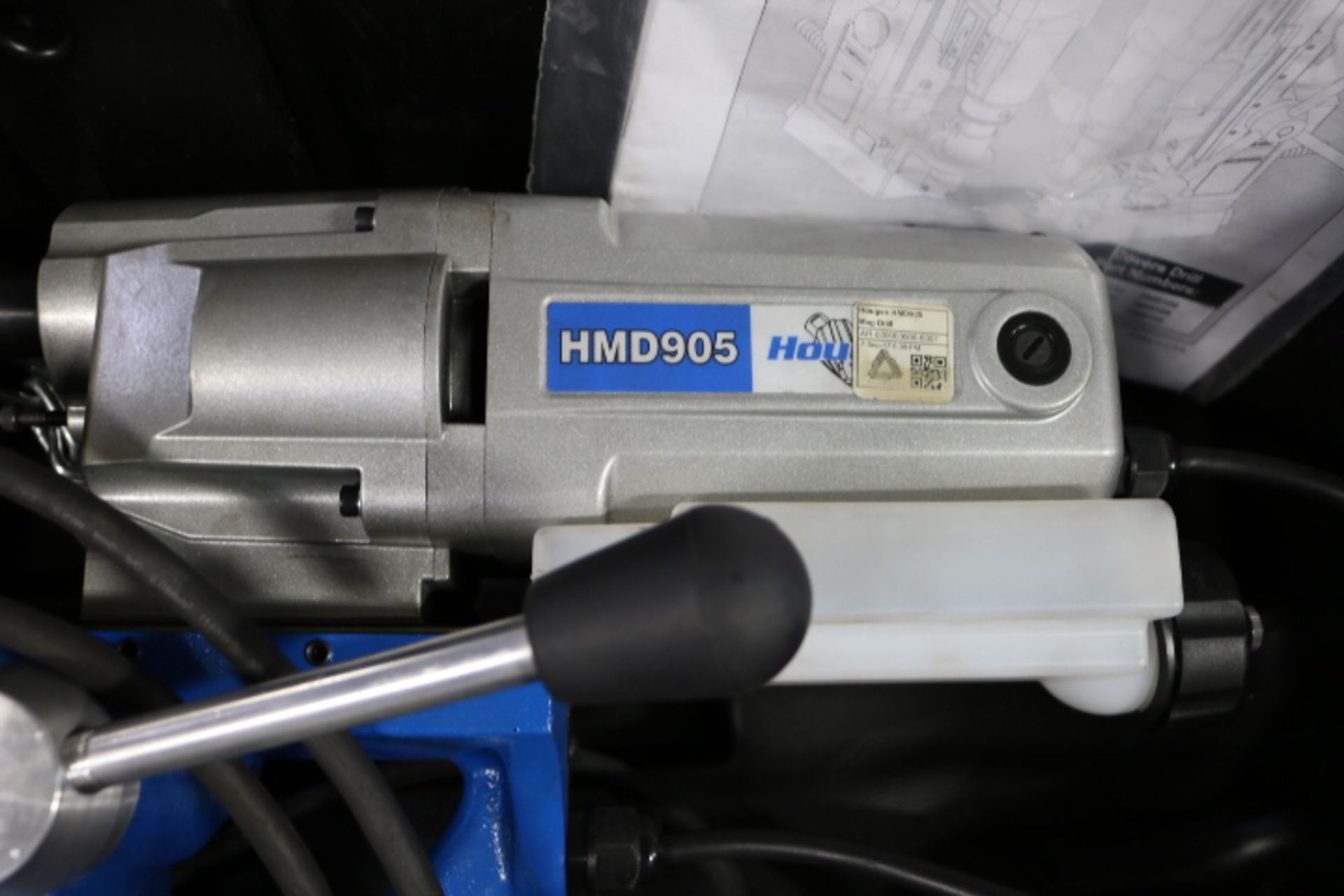 HOUGEN HMD905 PORTABLE MAG DRILL, W/ CASE - Image 3 of 4