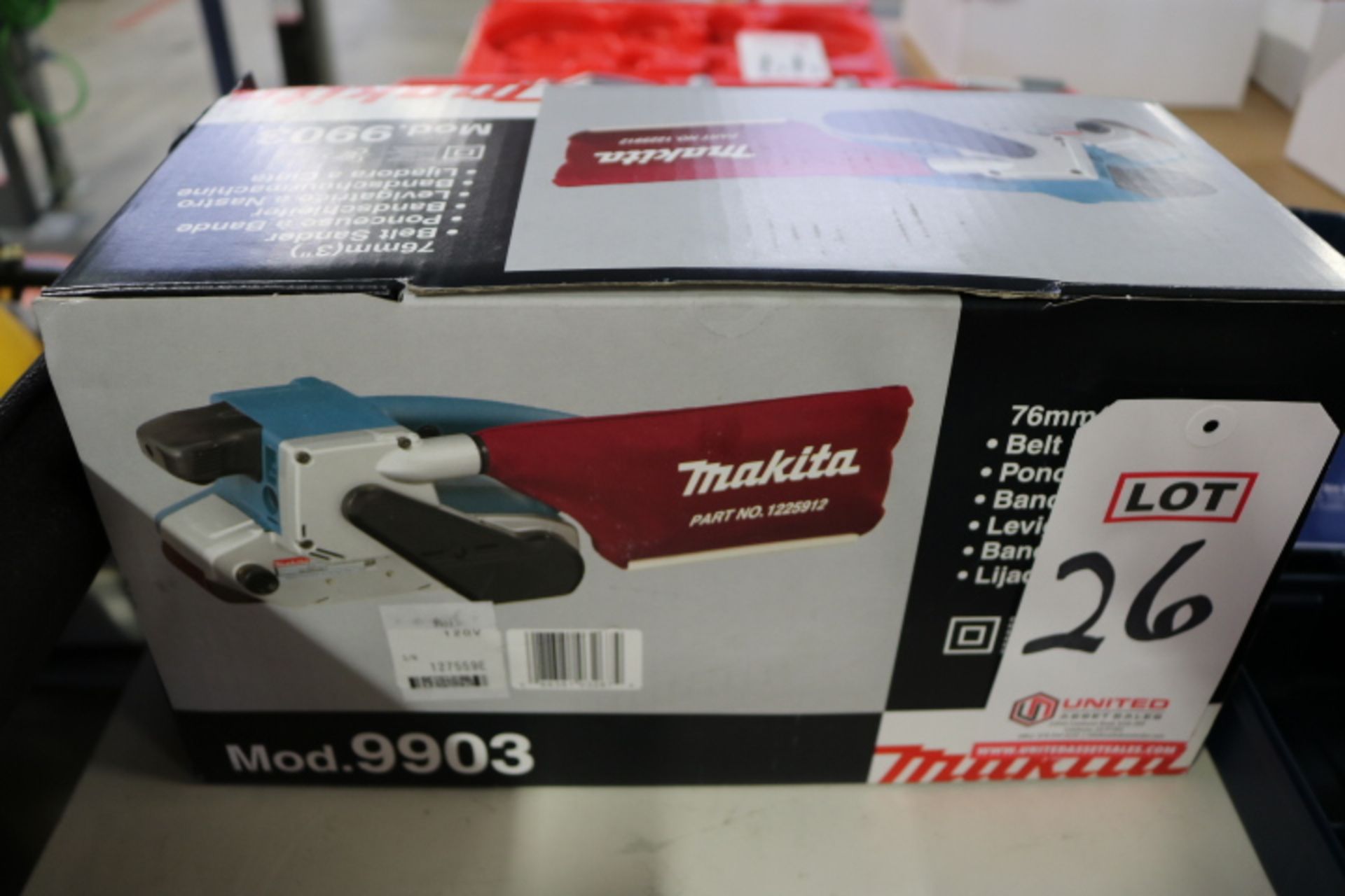 MAKITA 3" BELT SANDER, MODEL 9903