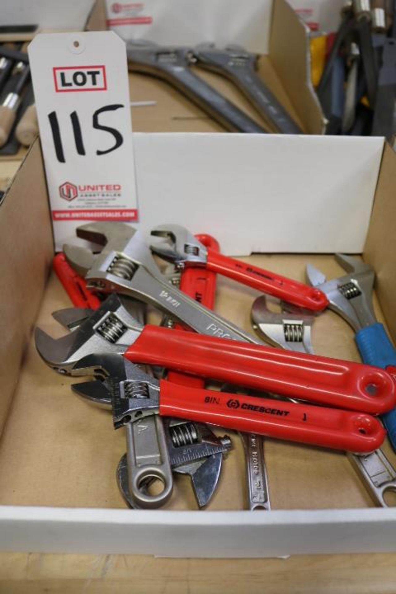 LOT - ADJUSTABLE WRENCHES BY PROTO, CRESCENT, ETC.