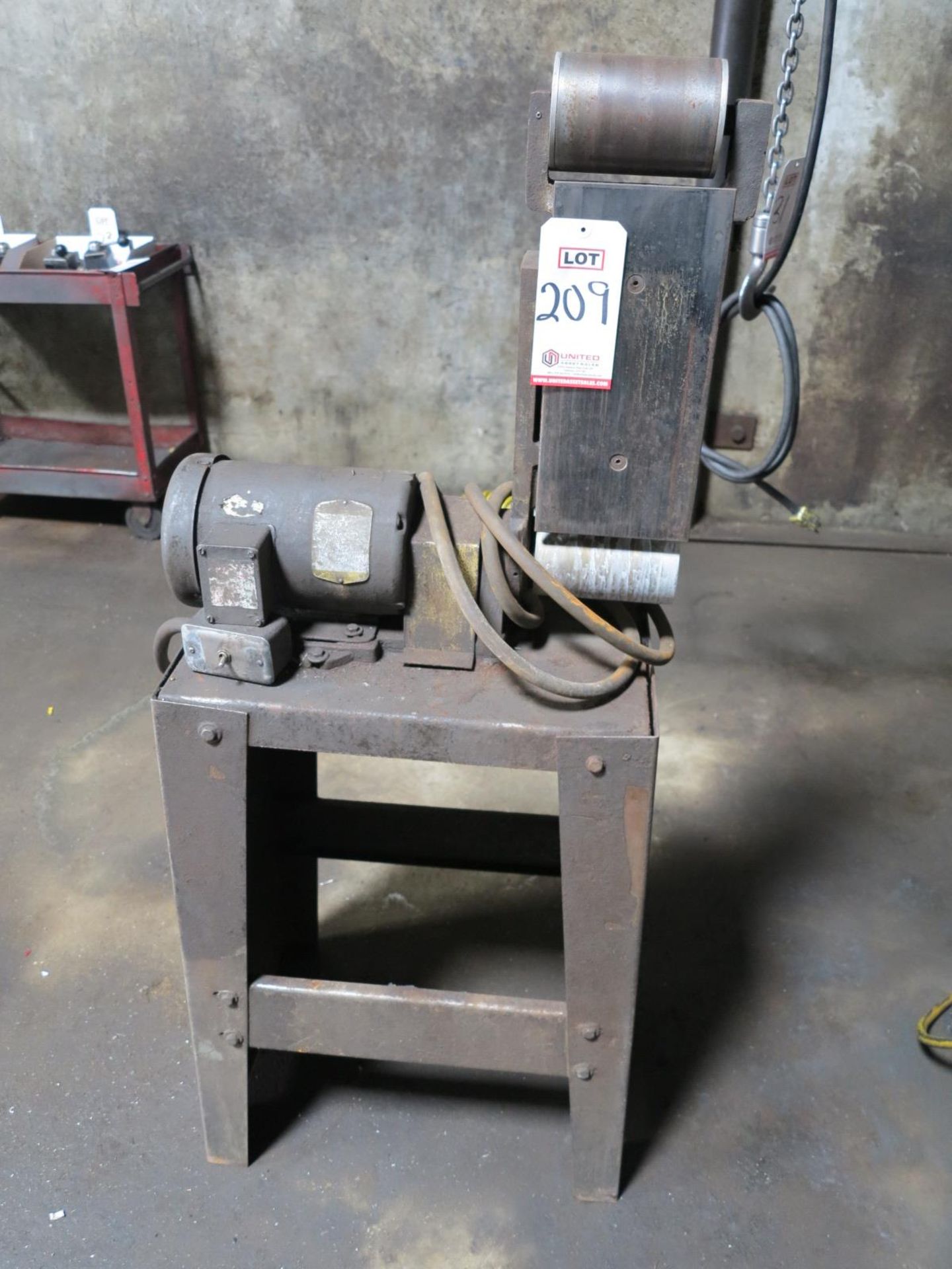 6" BELT GRINDER, W/ STAND