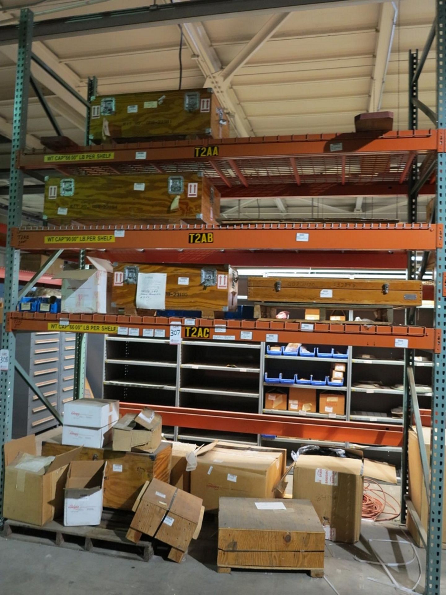 LOT - CONTENTS OF (1) SECTION OF PALLET RACK TO INCLUDE: BALANCE DRUM KIT, BEARING BUSHING