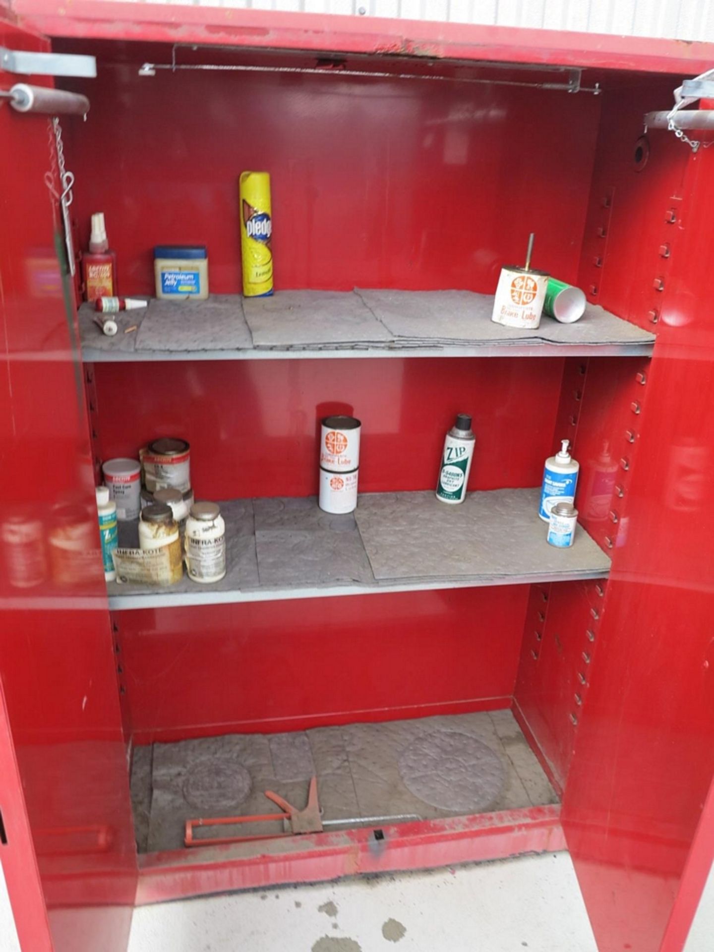 JUSTRITE 45 GALLON FLAMMABLE LIQUIDS CABINET, NO. 25450 - Image 2 of 2