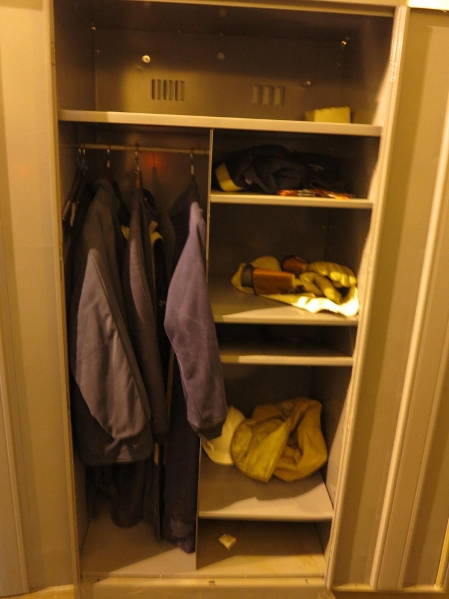 LOT - (3) 2-DOOR STORAGE CABINETS W/ CONTENTS TO INCLUDE: PERSONAL PROTECTIVE EQUIPMENT - Image 2 of 3