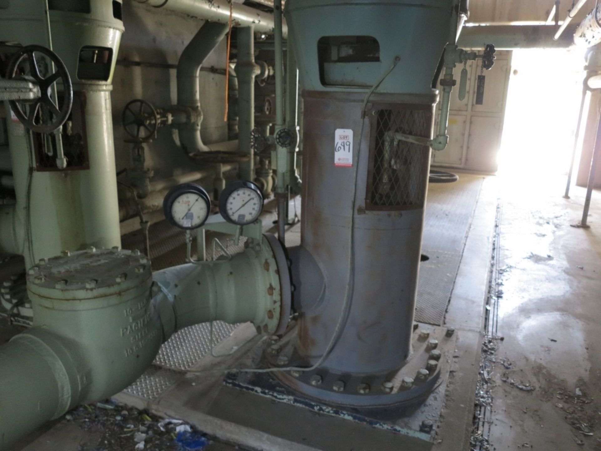 WESTINGHOUSE 100 HP VERTICAL MOTOR, W/ INGERSOLL-RAND CENTRIFUGAL PUMP - Image 2 of 2