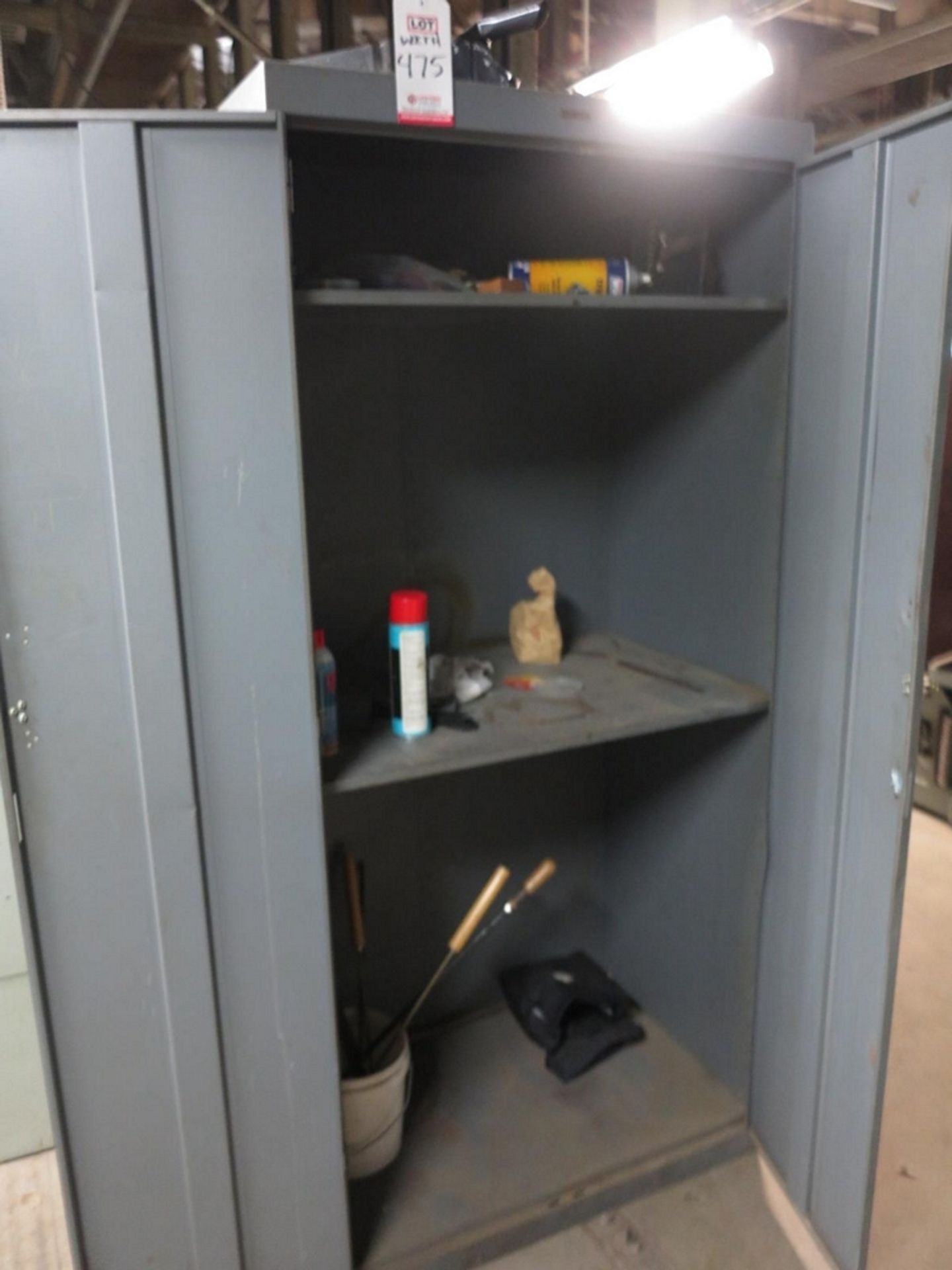 LOT - (2) 2-DOOR STORAGE CABINETS W/ CONTENTS TO INCLUDE: ELECTRIC ARC PROTECTION SUITS - Image 4 of 4