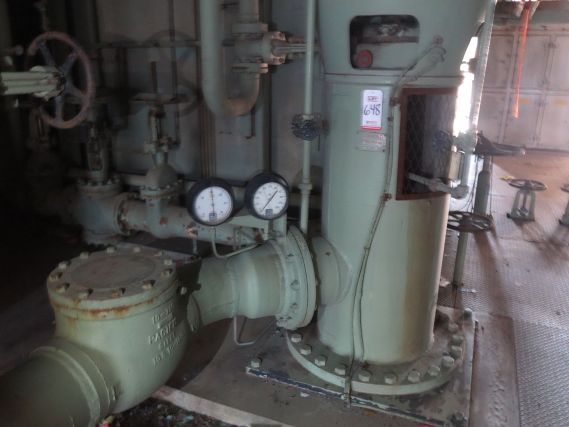 WESTINGHOUSE 100 HP VERTICAL MOTOR, W/ INGERSOLL-RAND CENTRIFUGAL PUMP - Image 2 of 2