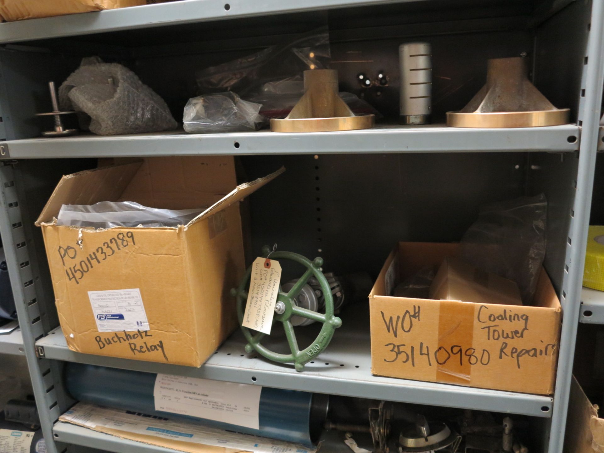 LOT - (3) 3' SECTIONS OF SHELVING, W/ CONTENTS TO INCLUDE: (8) NEW ELECTRIC MOTORS AND (1) REBUILT - Image 6 of 10