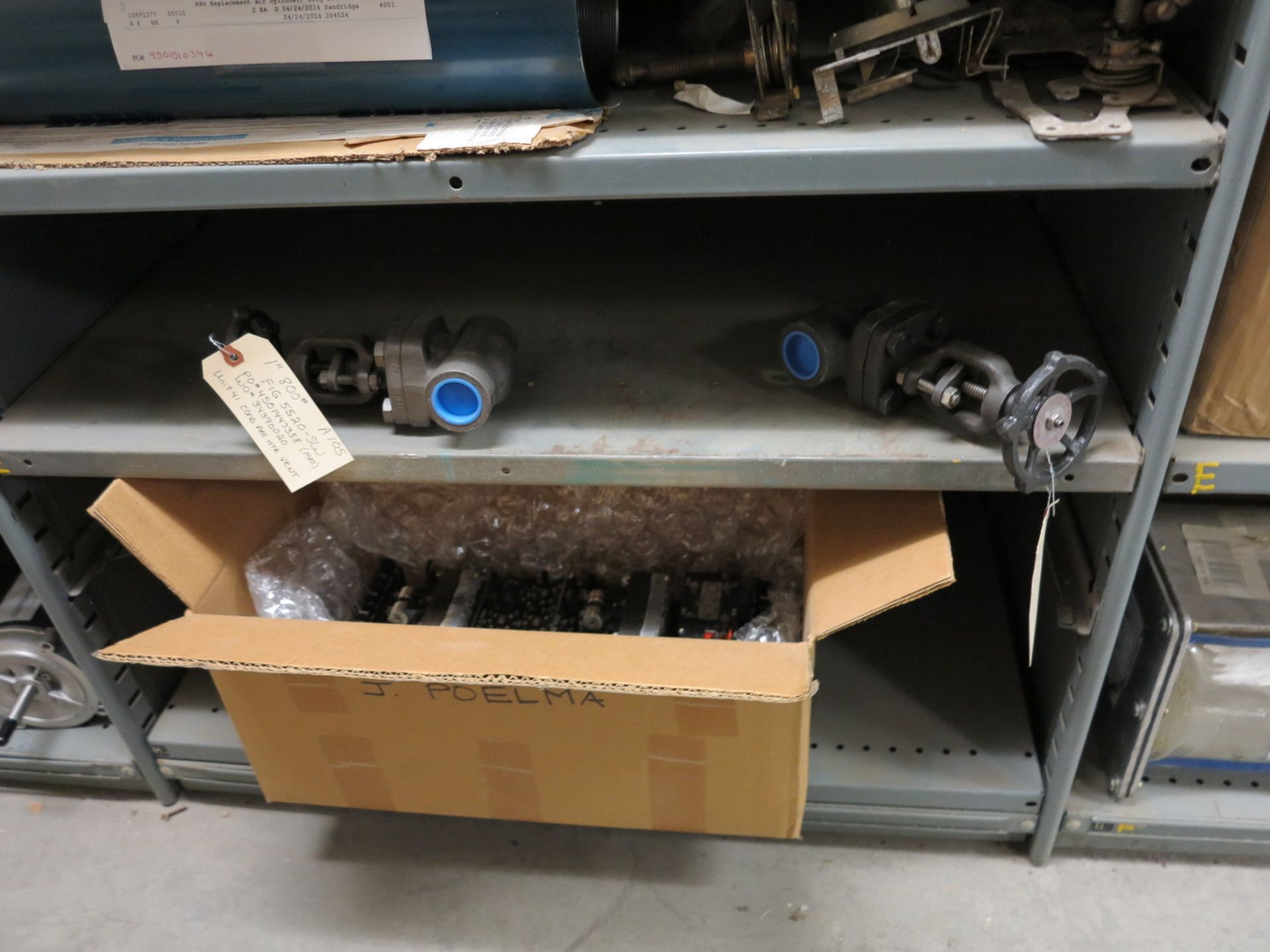 LOT - (3) 3' SECTIONS OF SHELVING, W/ CONTENTS TO INCLUDE: (8) NEW ELECTRIC MOTORS AND (1) REBUILT - Image 7 of 10