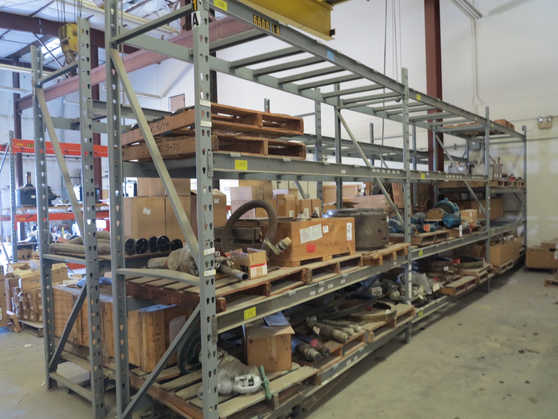 LOT - (6) SECTIONS OF PALLET RACK, 10' BEAMS, 10' UPRIGHTS, CONTENTS NOT INCLUDED - Image 2 of 2