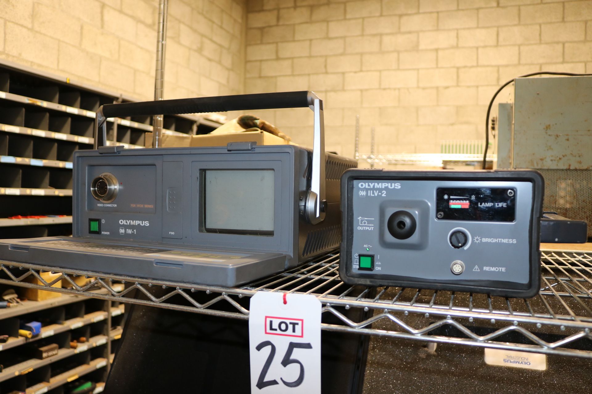 LOT - OLYMPUS IW-1 VIDEO ANALYZER, ILV-2 OES XENON LIGHT SOURCE, OLYMPUS IF11D4-20 OPTICAL FIBRE - Image 6 of 6