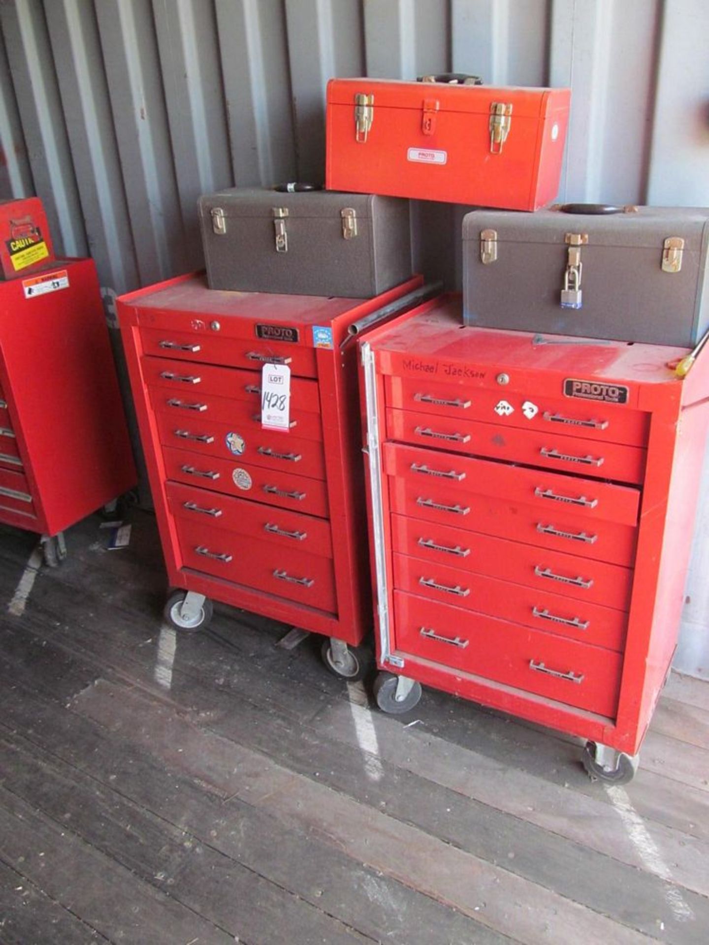 LOT - (2) PROTO 7-DRAWER TOOL CHEST (OUTSIDE MACH. SHOP)