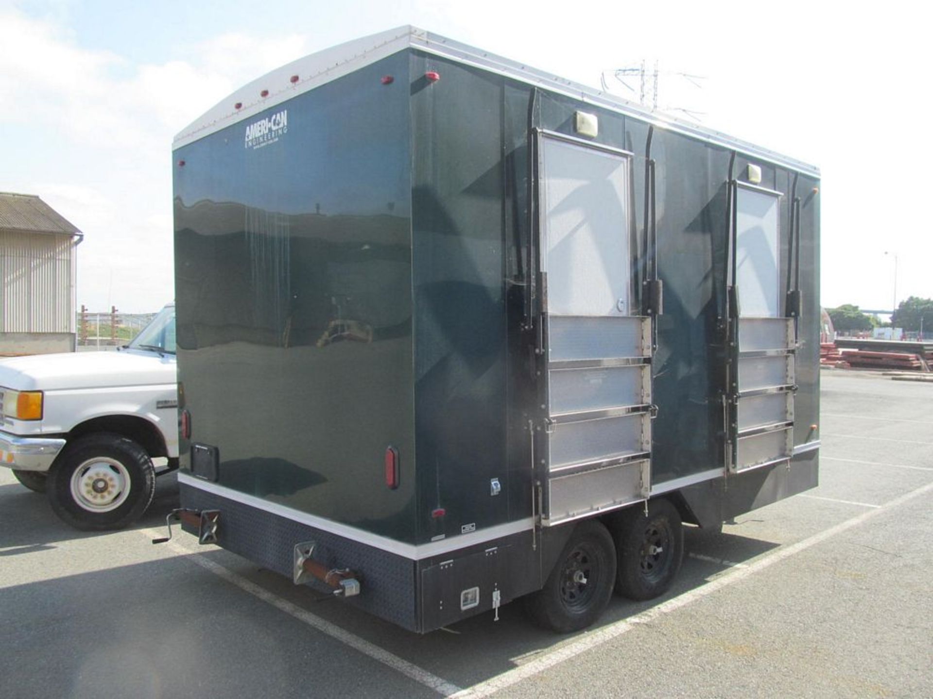 2011 AMERI-CAN TYPE 814 COMBINATION MOBILE RESTROOM TRAILER, VIN 1A9500H22B1270022, TANDEM AXLE, (