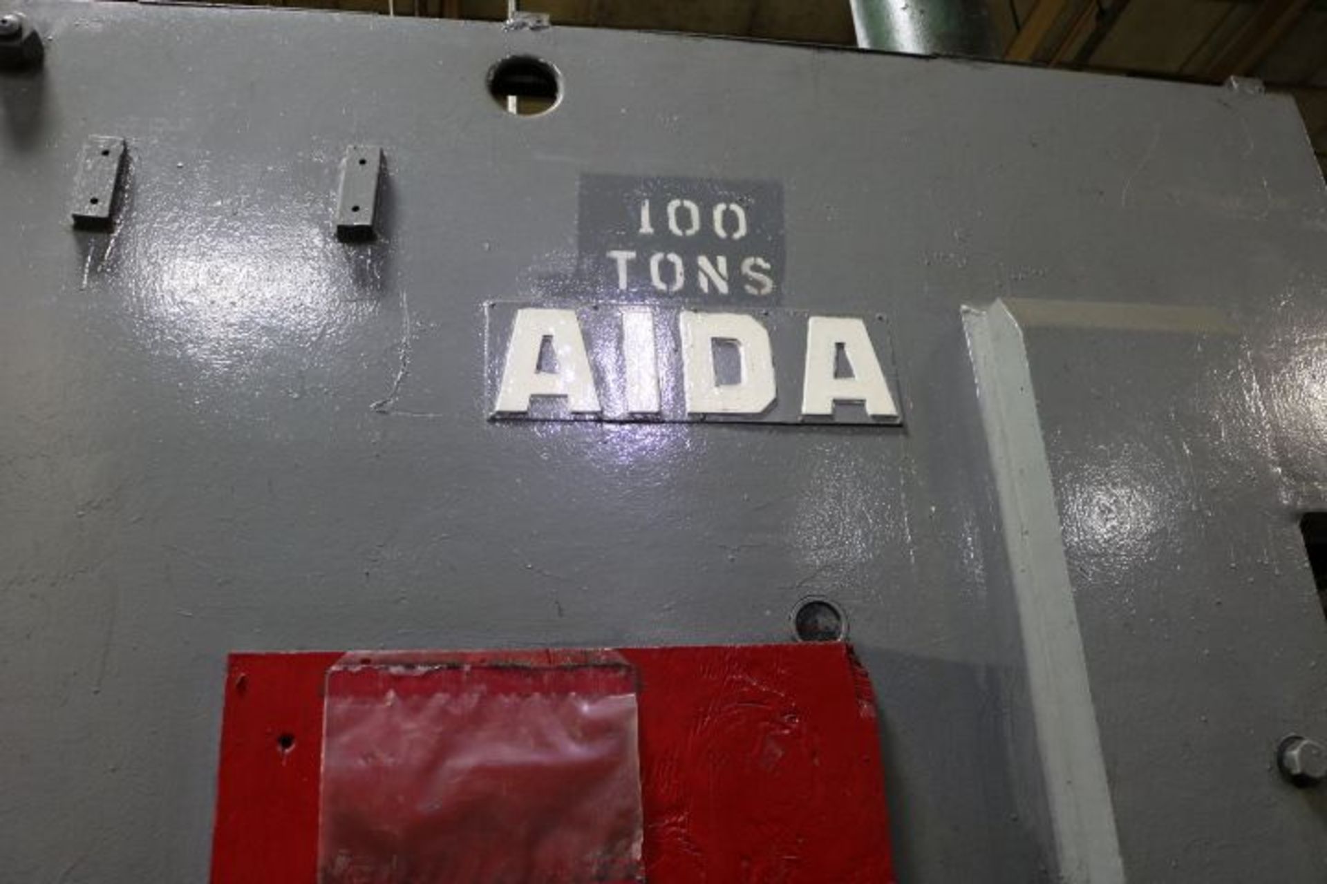 AIDA MODEL PD-XGC-100, 100-TON GAP FRAME PRESS, S/N 10610-0007, 6.6" STROKE, 50-SPM, 64.9" X 23.6" - Image 6 of 11