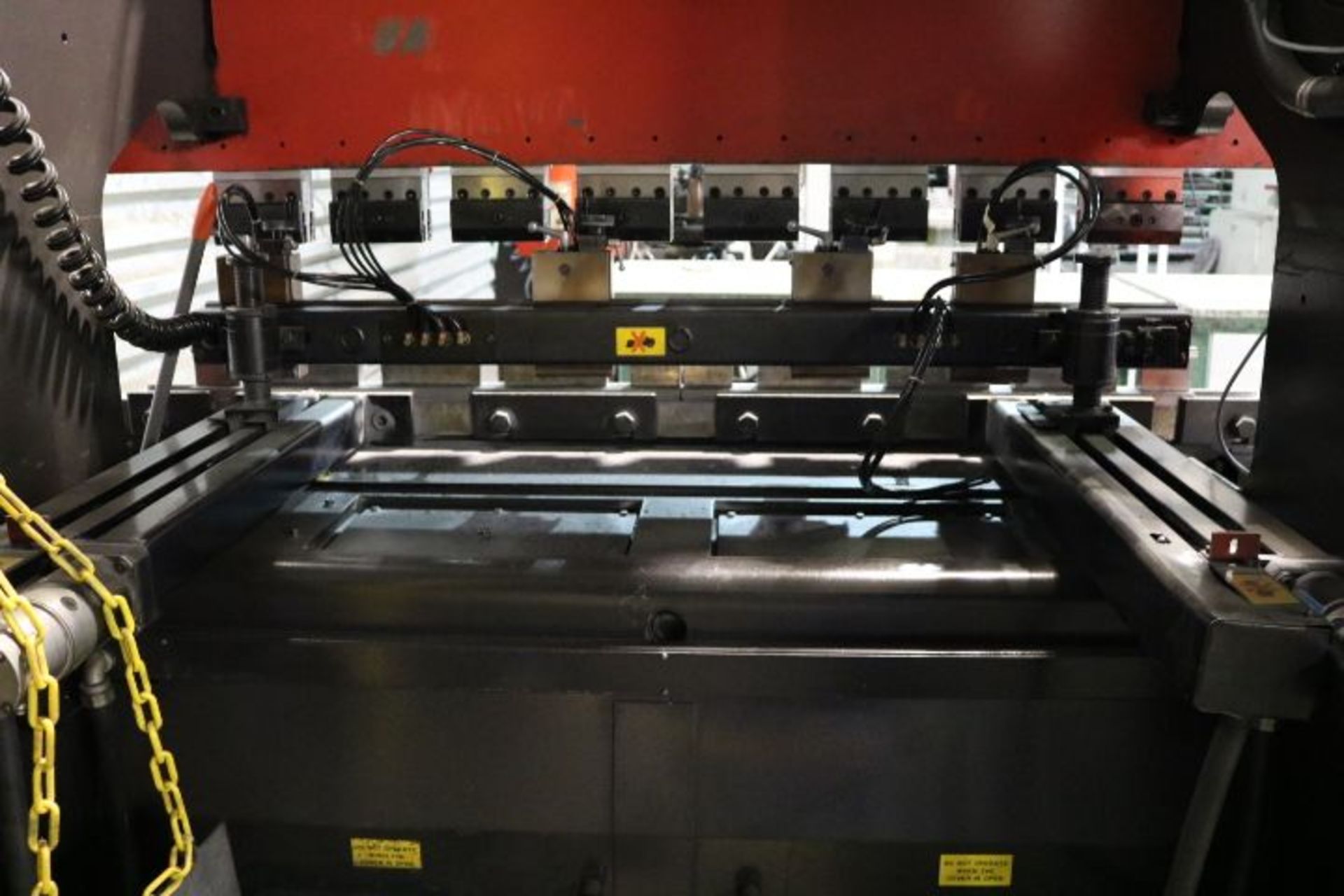 AMADA MODEL RG-50, 55-TON HYDRAULIC CNC PRESS BRAKE (NEW 1996), S/N 508981, PROTECH SYSTEMS GUARDING - Image 9 of 13