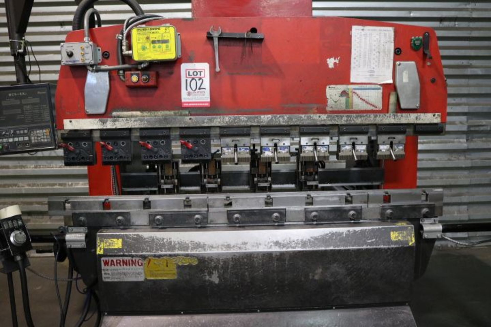 AMADA MODEL RG-50, 55-TON HYDRAULIC CNC PRESS BRAKE (NEW 1996), S/N 509033, PROTECH SYSTEMS GUARDING - Image 2 of 15