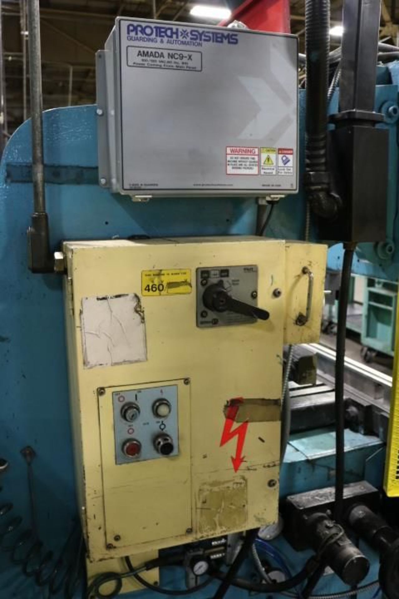 AMADA MODEL RG-50, 55-TON HYDRAULIC CNC PRESS BRAKE (NEW 1996), S/N 505512, PROTECH SYSTEMS GUARDING - Image 11 of 13