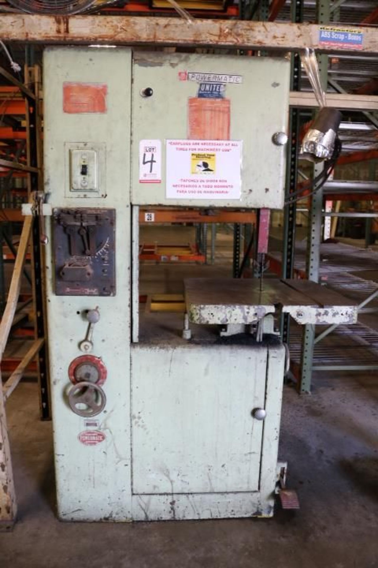 POWERMATIC VERTICAL BAND SAW, MODEL 87, S/N 67-7900