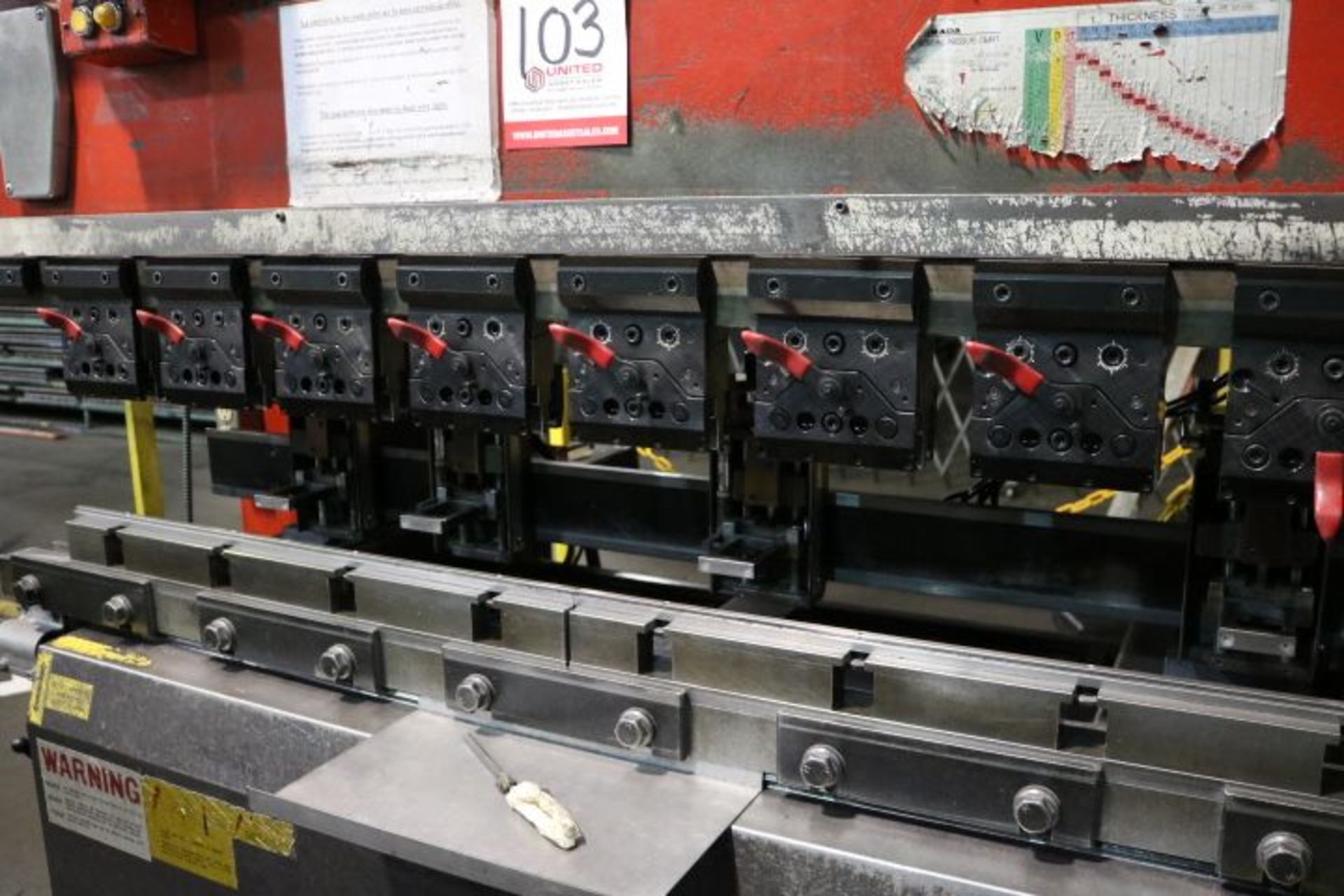 AMADA MODEL RG-50, 55-TON HYDRAULIC CNC PRESS BRAKE (NEW 1996), S/N 508981, PROTECH SYSTEMS GUARDING - Image 2 of 13