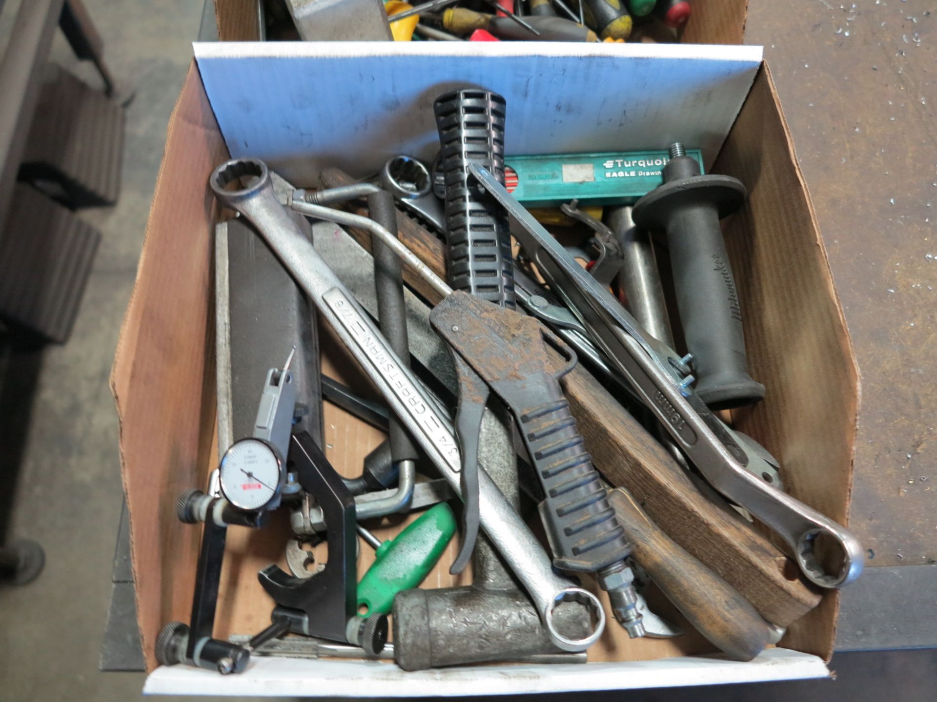 LOT - (3) BOXES OF HOLE SAWS AND MISC HAND TOOLS - Image 2 of 4