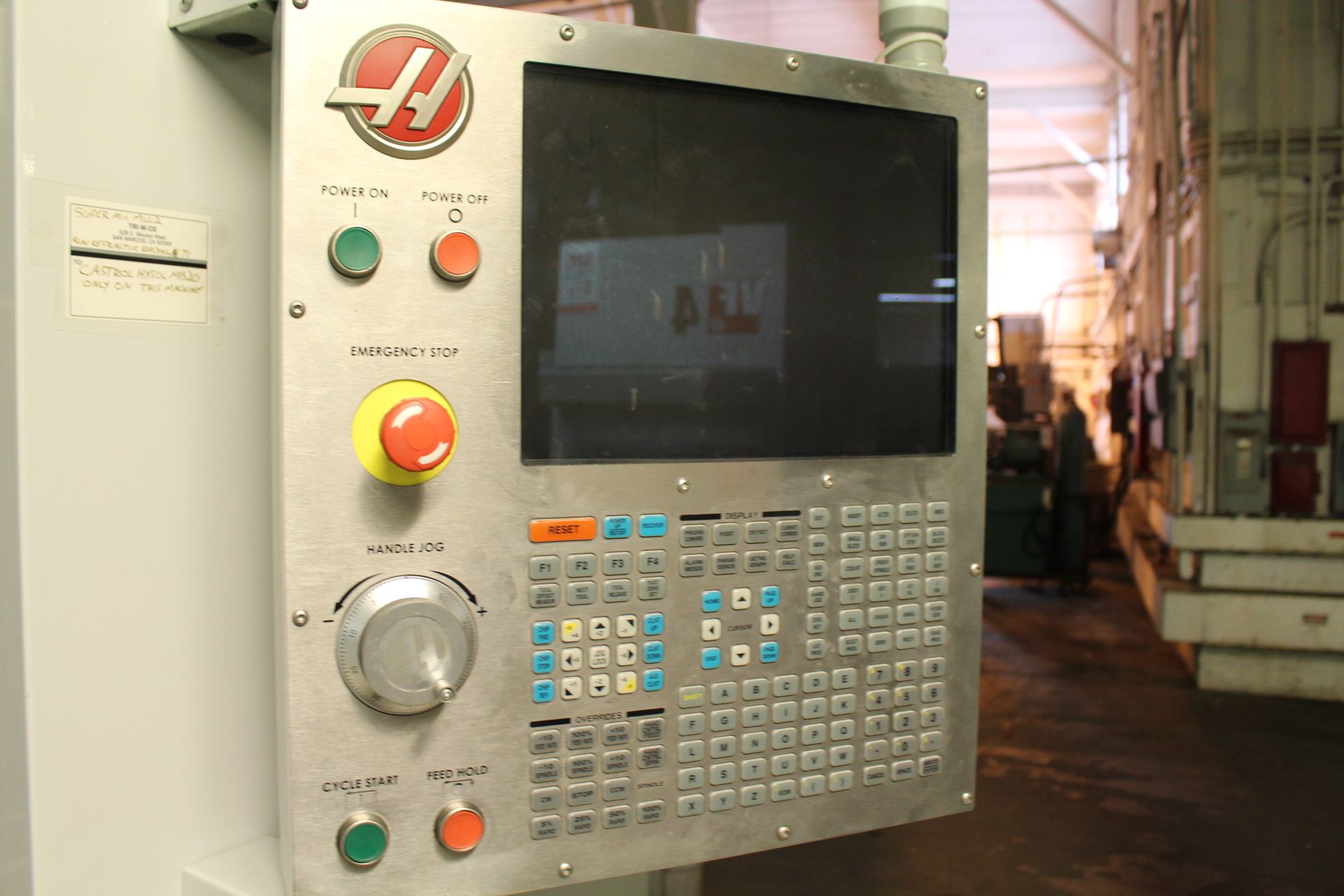 2012 HAAS SUPERMINI MILL 2 CNC VERTICAL MILL, S/N 1097695, 20" X, 16" Y, 14" Z, 40" X 14" TABLE, - Image 7 of 7