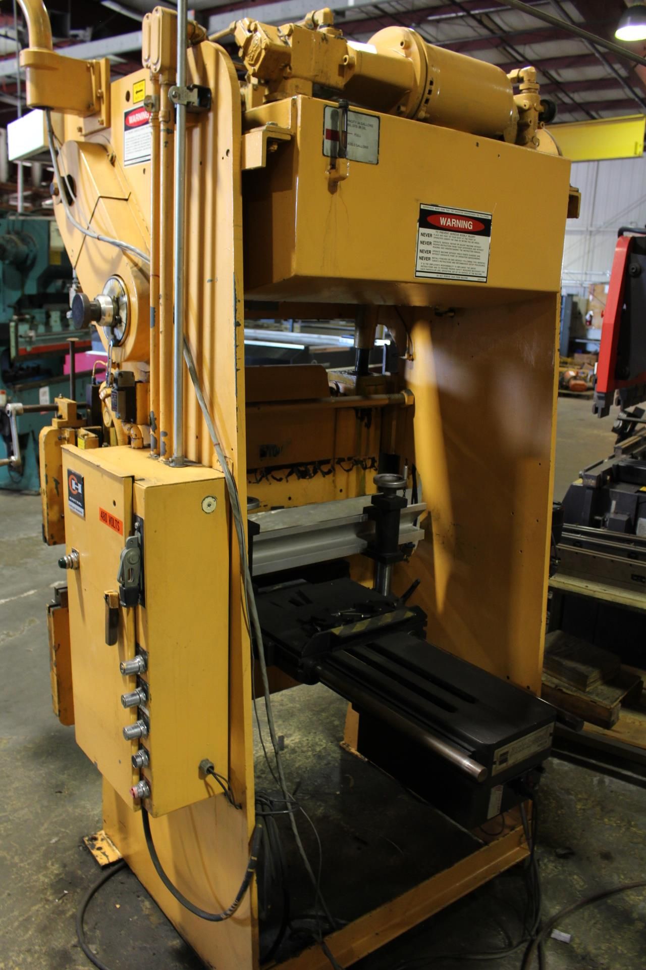 WYSONG H-2052 HYDRA-MECHANICAL PRESS BRAKE, S/N HPB12-171, 20 TON X 4', UNICORN II BACK GAUGE - Image 2 of 2