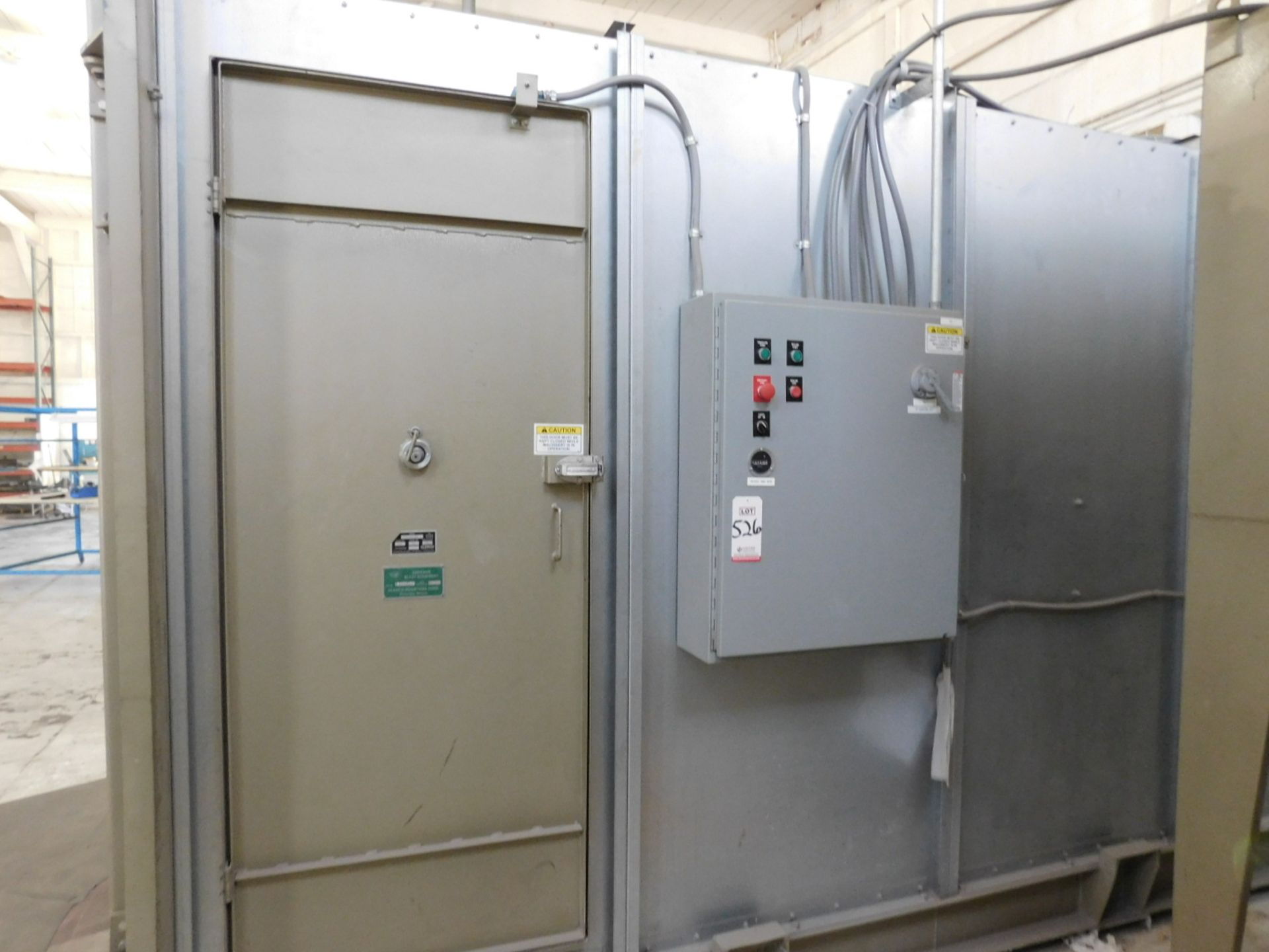 2006 CLEMCO SAND BLAST ROOM, 7' X 14' X 8', W/ 2-PC DUST COLLECTORS - Image 3 of 6