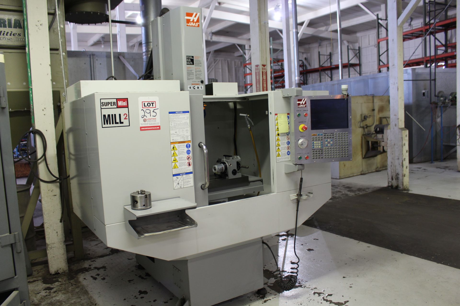 2005 HAAS SUPERMINI MILL 2 CNC VERTICAL MILL, S/N 1071623, 20" X, 16" Y, 14" Z, 40" X 14" TABLE,