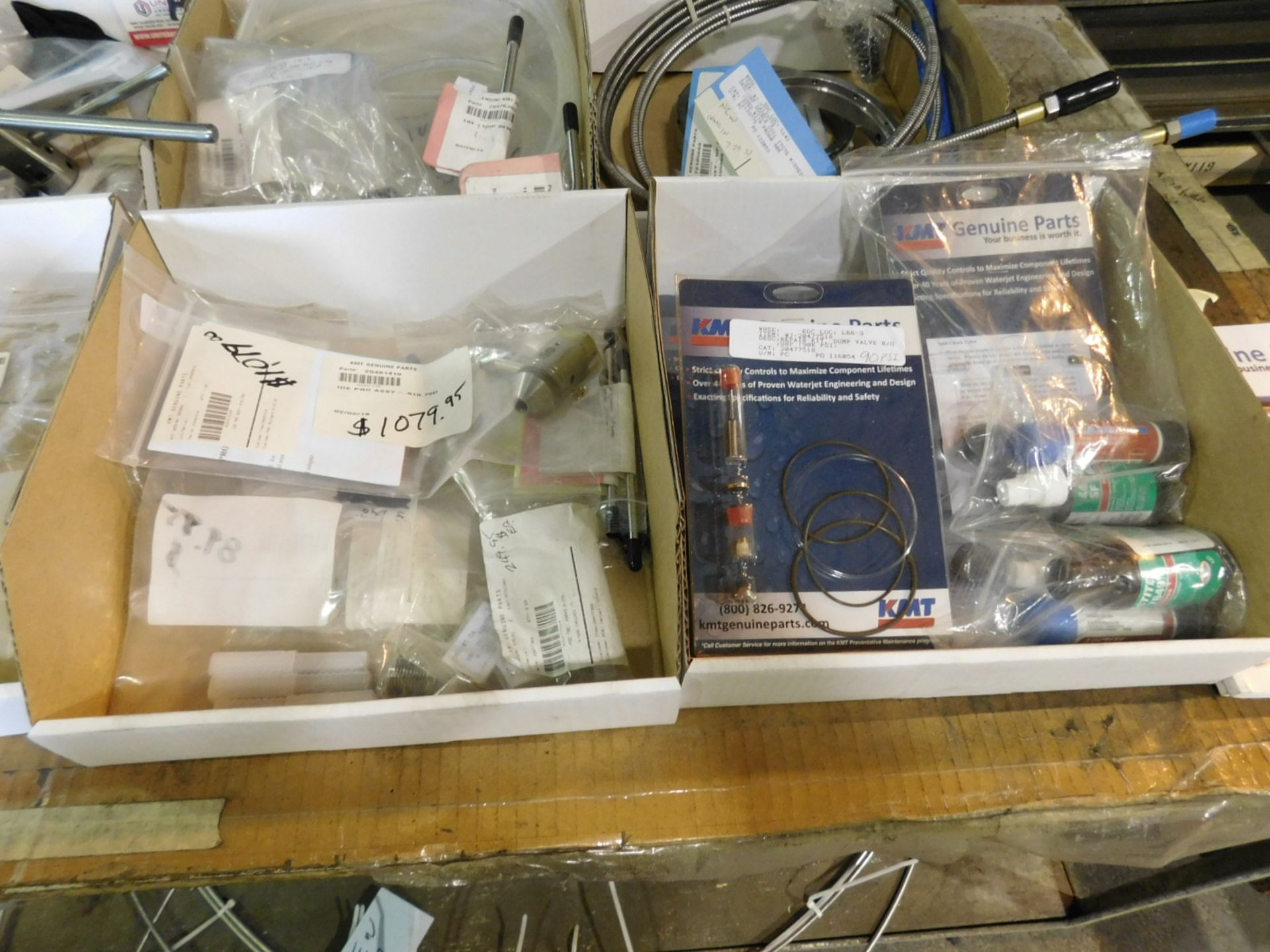 LOT - CONTENTS OF LARGE STORAGE CABINET, TO INCLUDE A LARGE SELECTION OF WATERJET PARTS AND SUPPLIES - Image 6 of 7