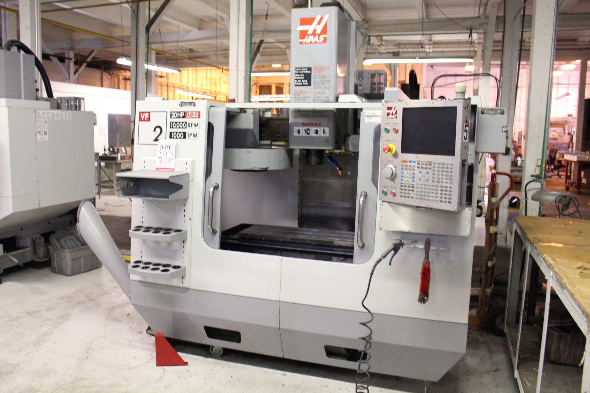 2009 HAAS VF-2D CNC VERTICAL MACHINING CENTER, S/N 1074545, 30" X, 16" Y, 20" Z, 36" X 14" TABLE, 30 - Image 2 of 6