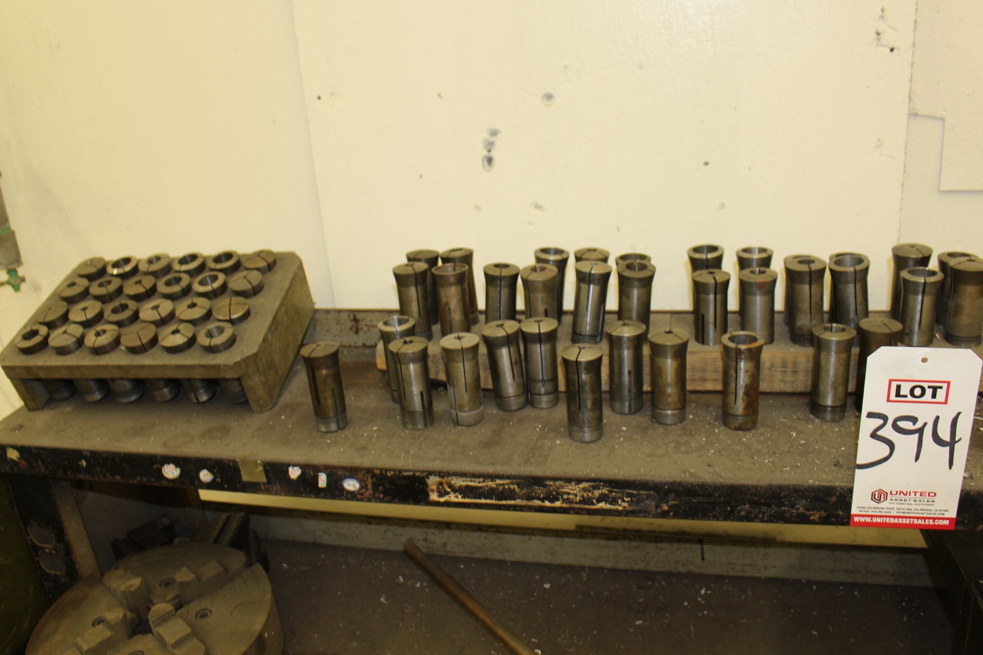 LOT - 5C COLLETS AND MISC LATHE TOOLING