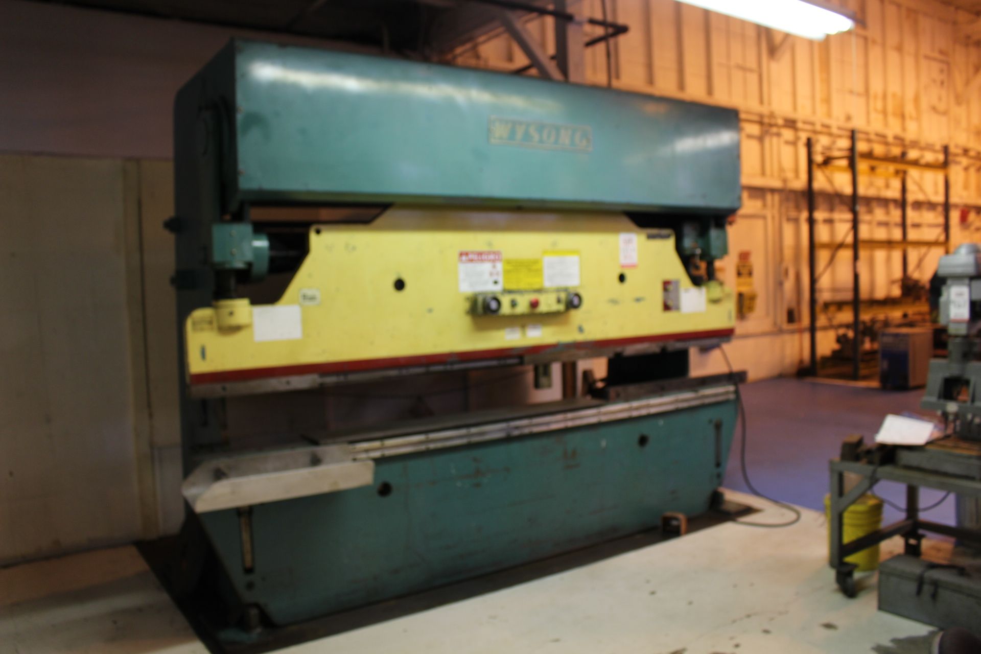 WYSONG H-90-10 HYDRA-MECHANICAL PRESS BRAKE, 90 TON X 12’ , MODEL H-90-10, S/N HPB25-100 - Image 2 of 2