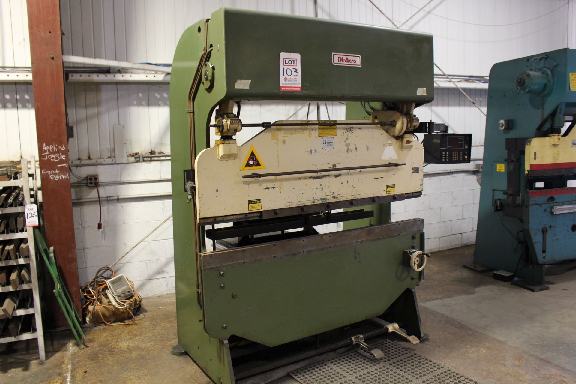 DI-ACRO 14-72 HYDRA-MECHANICAL PRESS BRAKE, S/N 6600380580, DYNABEND 1 CNC CONTROL, 35 TONS X 6' - Image 2 of 3