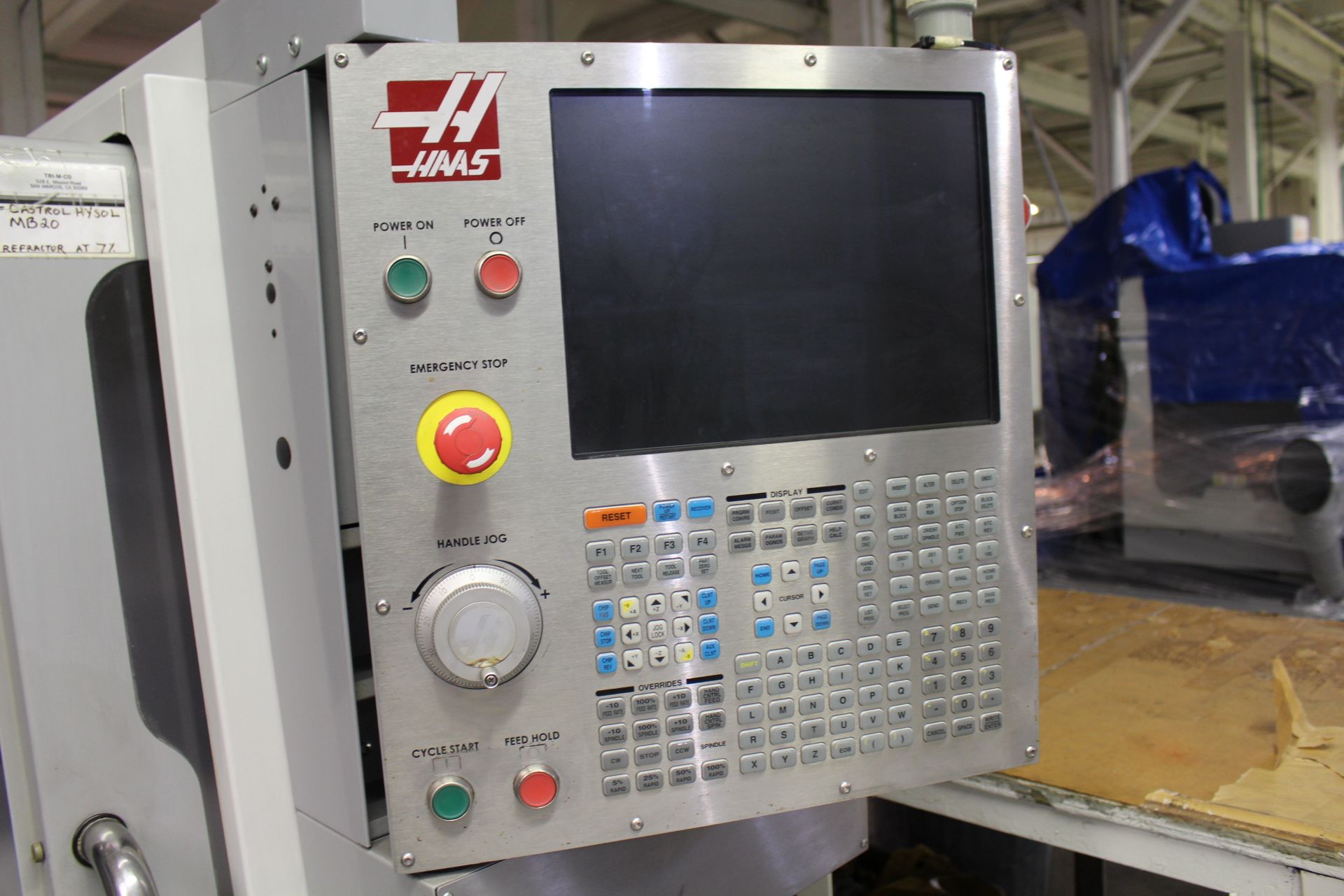 2009 HAAS VF-2D CNC VERTICAL MACHINING CENTER, S/N 1074545, 30" X, 16" Y, 20" Z, 36" X 14" TABLE, 30 - Image 6 of 6