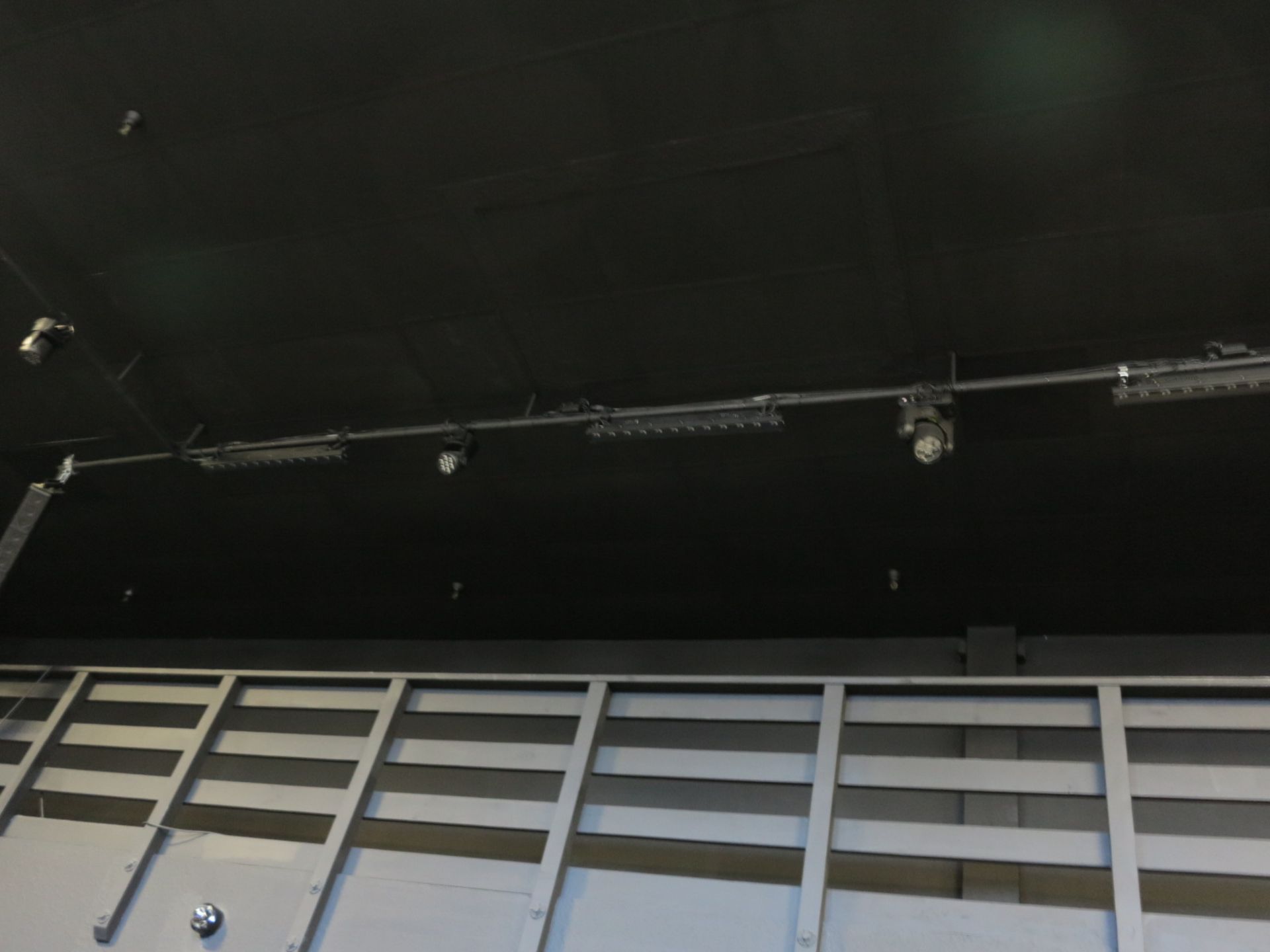 LOT - OVERHEAD LIGHTING SYSTEM W/ ALL TRACK AND THE FOLLOWING LIGHTS: (2) ADJ FOCUS SPOT THREE Z, - Image 3 of 4