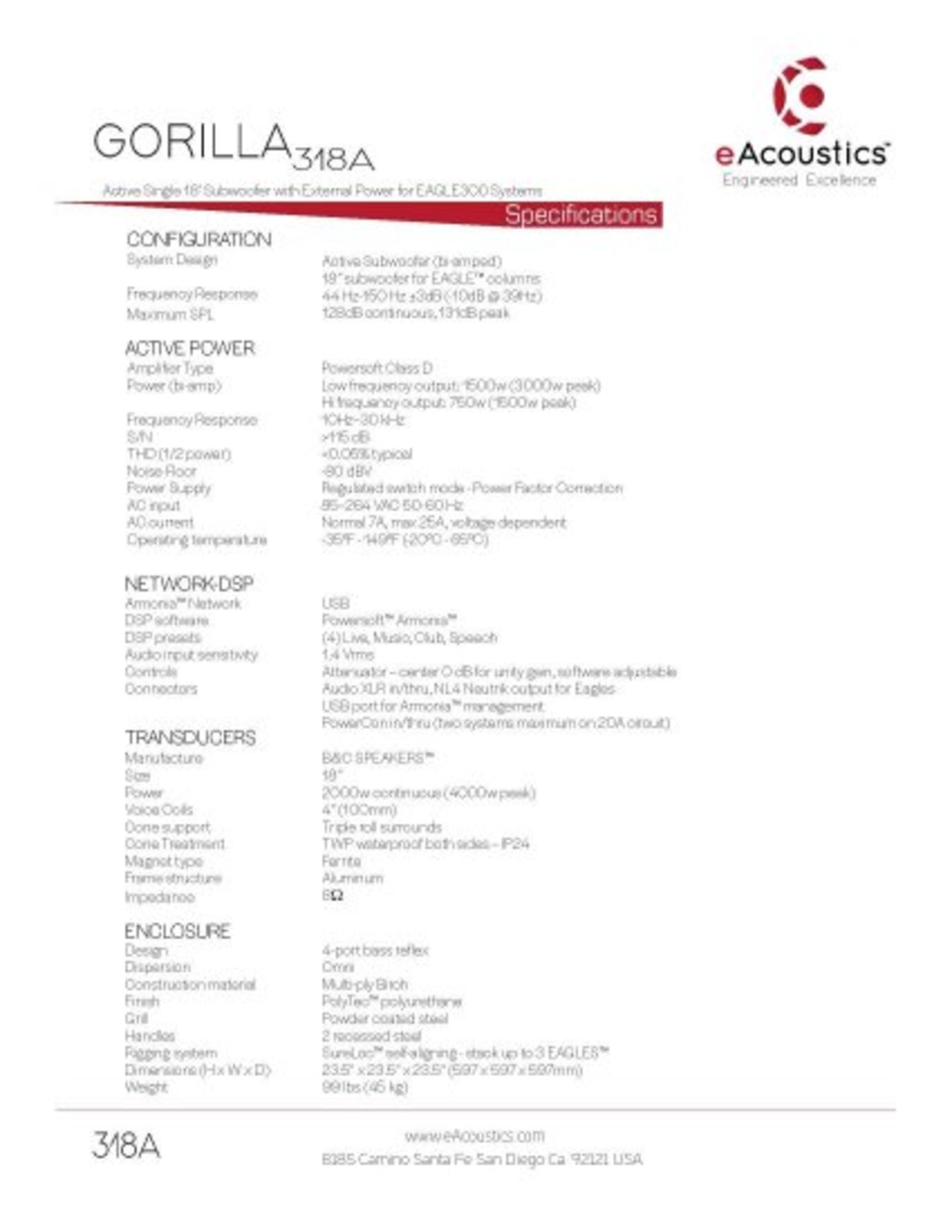 GORILLA318A DATA SHEET - Image 2 of 2