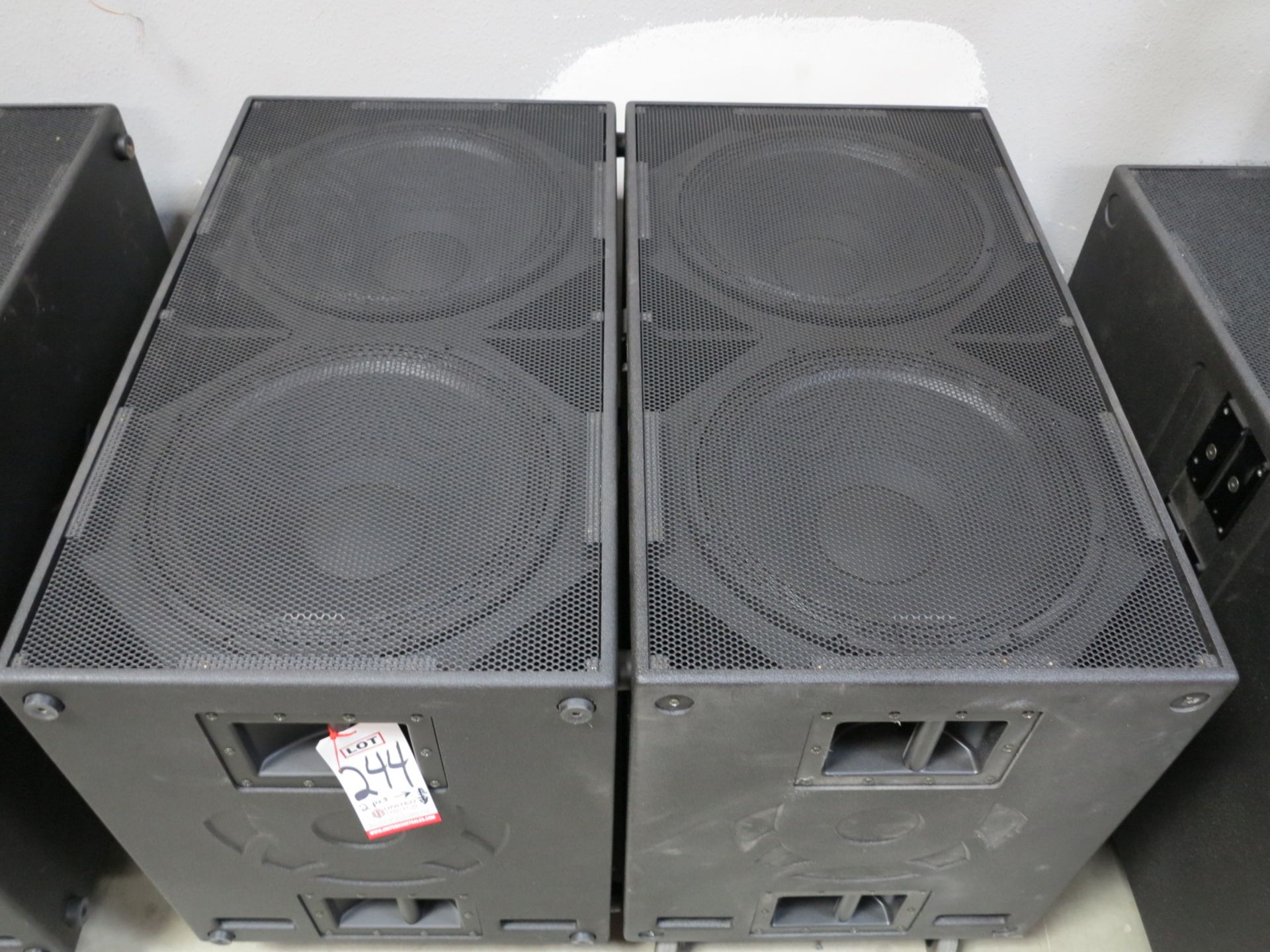 LOT - (2) EACOUSTICS REX 528A, DUAL 18" ACTIVE SUBWOOFERS, POWERSOFT 3000W AMPLIFICATION