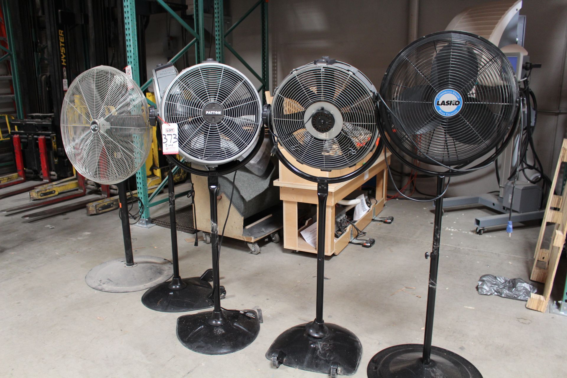 LOT - (5) MISC PEDESTAL FANS