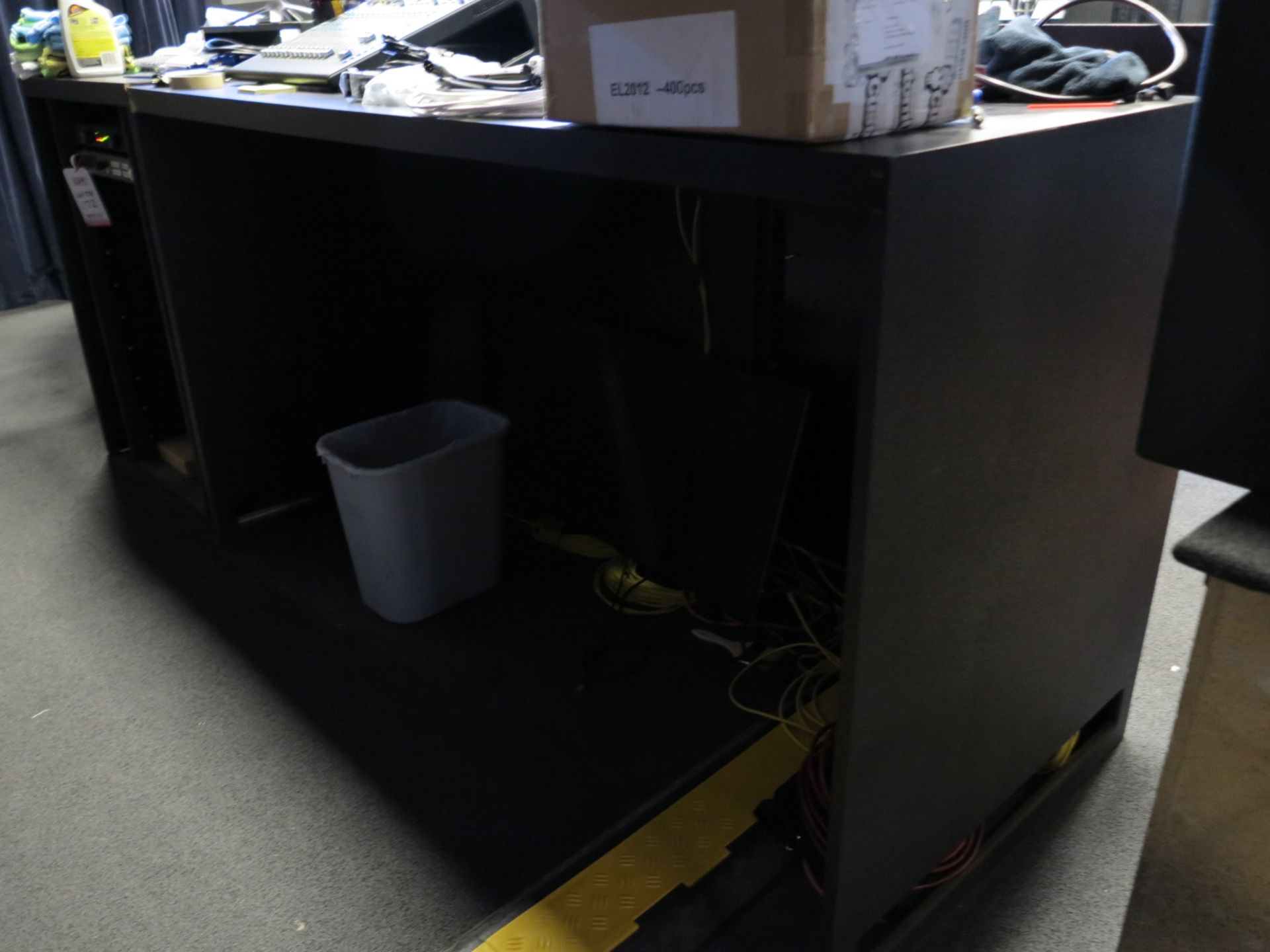 CONTROL COUNTER, 8'-9" X 33" X 42" TOP HEIGHT, COUNTER ONLY (NO MIXING BOARD OR ELECTRONICS) - Image 2 of 3