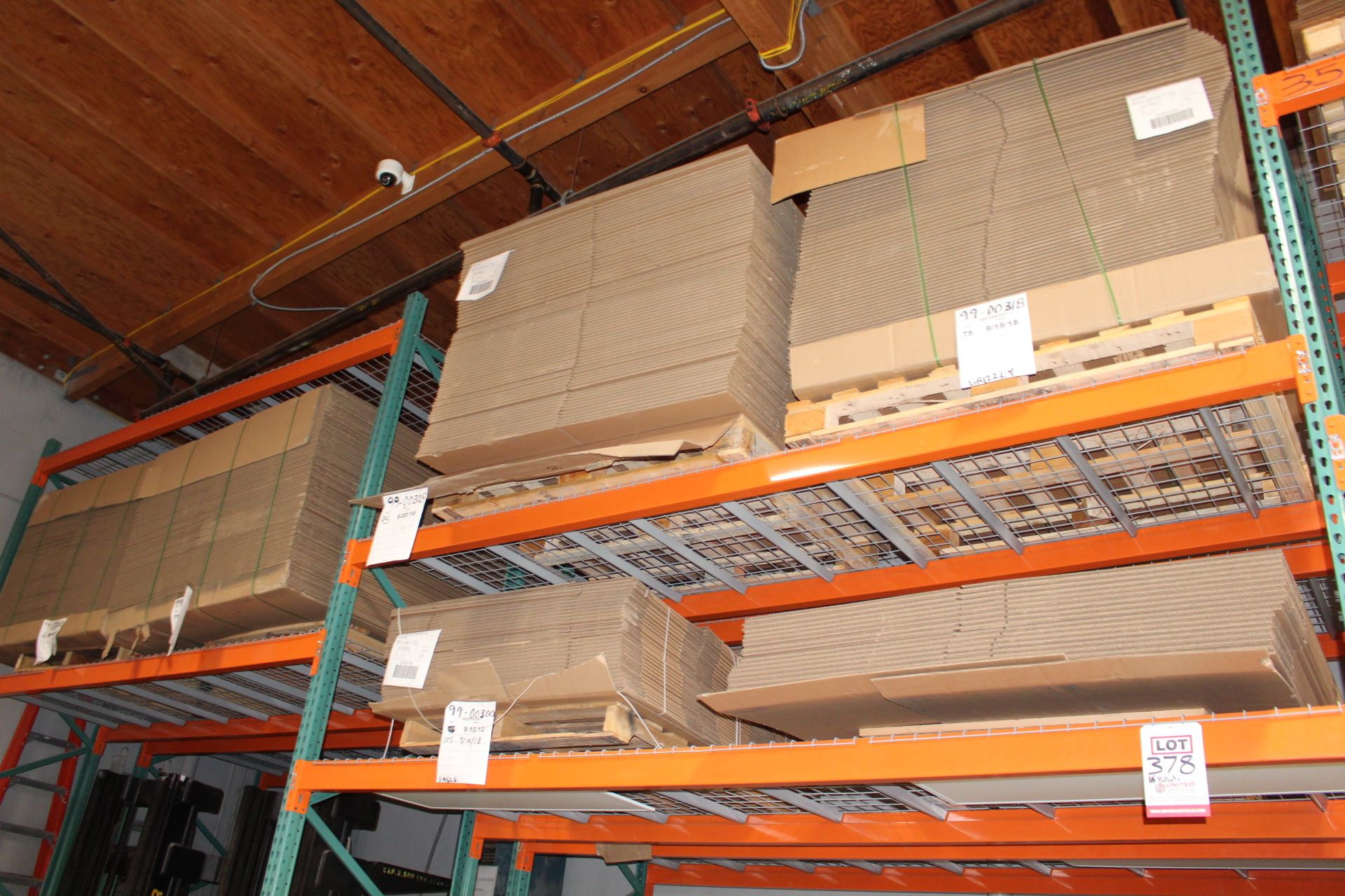 LOT - (16) PALLETS OF CARDBOARD BOXES, MULTIPLE SIZES (USED FOR SPEAKER CABINETS) - Image 3 of 4