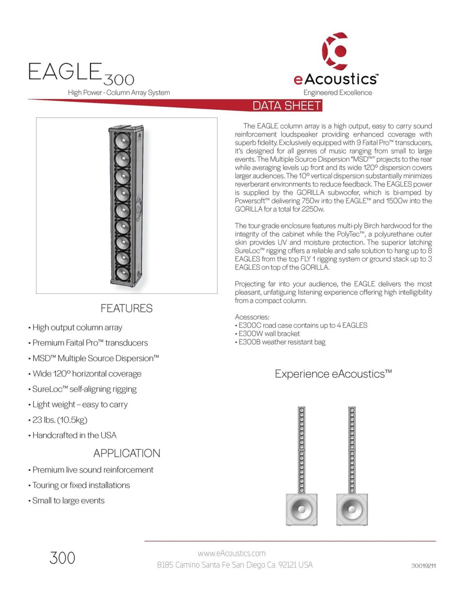 EAGLE300 DATA SHEET